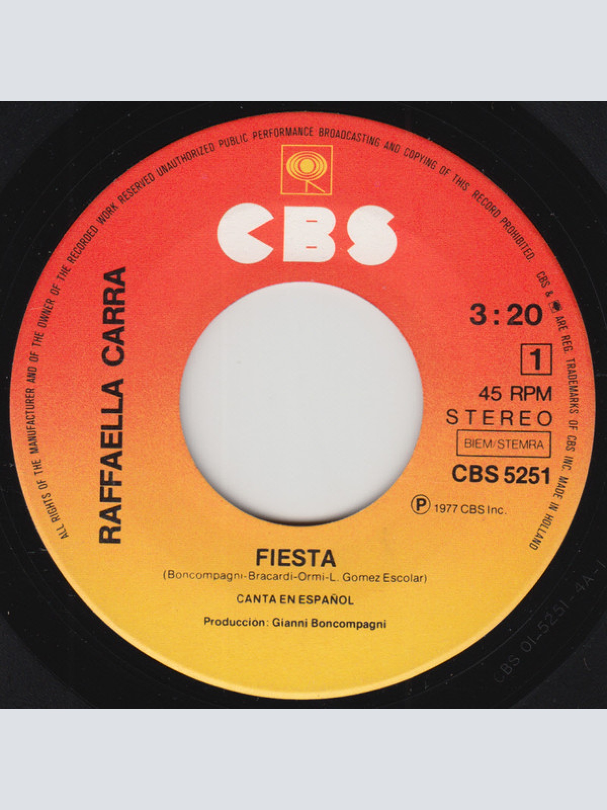 Vinyl / Raffaella Carra* - Fiesta (Raffaella Carra Canta En Español)