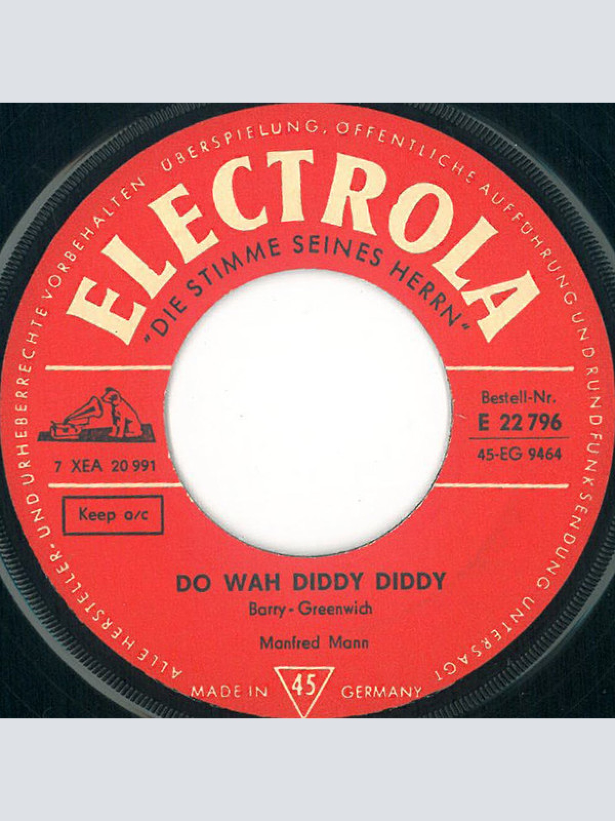 Vinyl / Manfred Mann - Do Wah Diddy Diddy / What You Gonna Do?