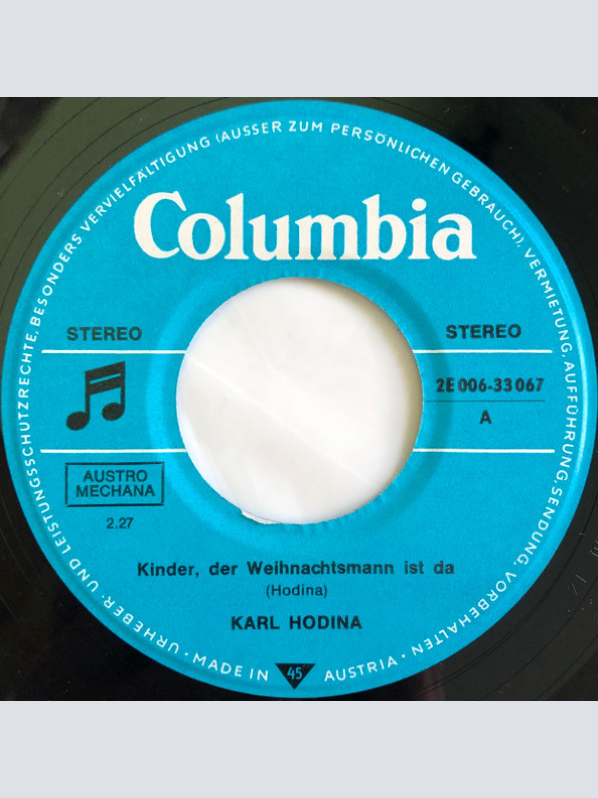 Vinyl / Karl Hodina - Kinder, Der Weihnachtsmann Ist Da