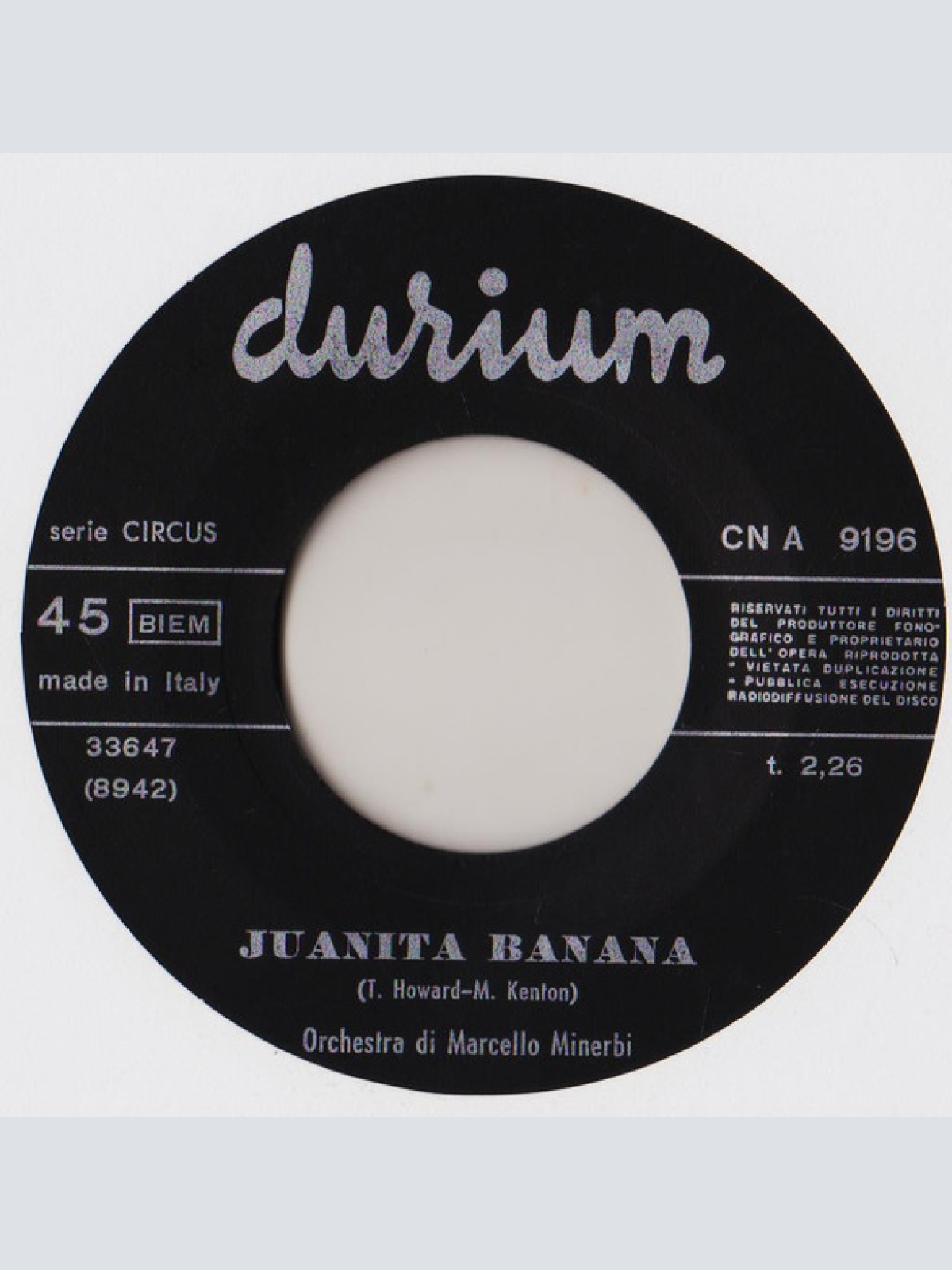 Vinyl / Orchestra Di Marcello Minerbi* - Juanita Banana