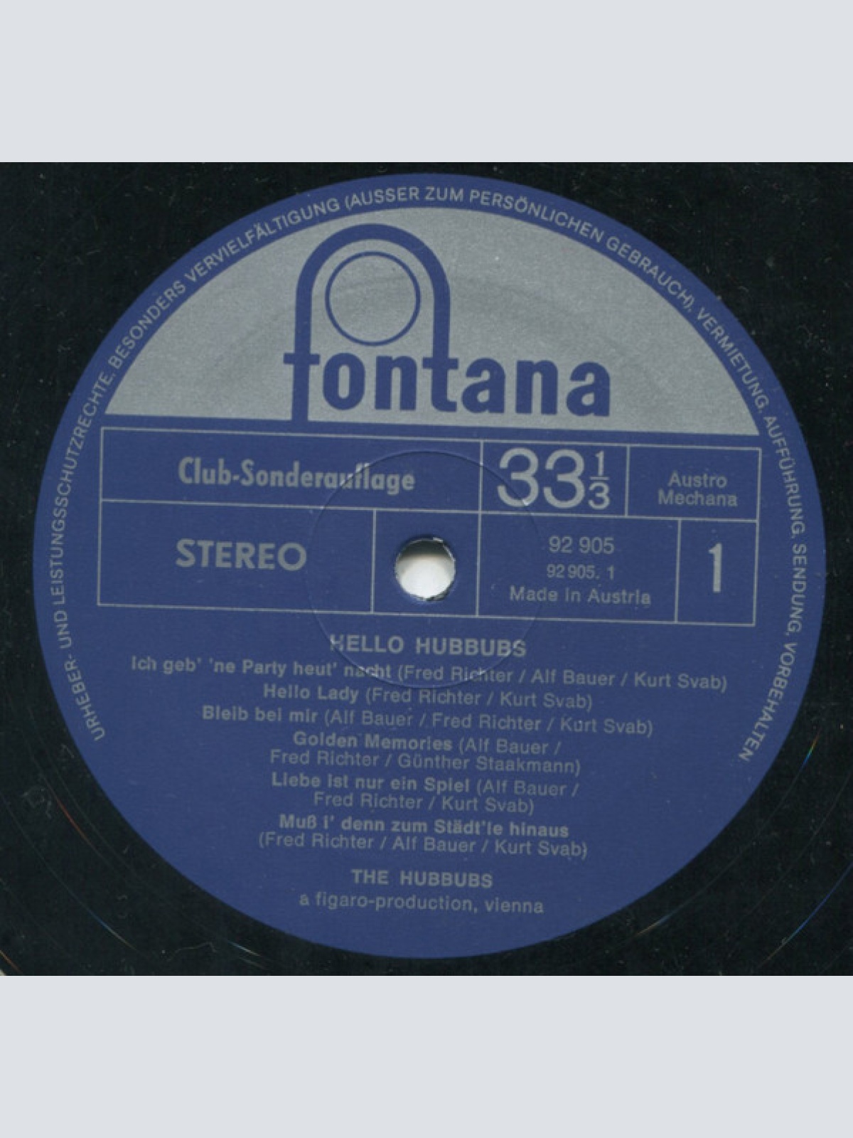 Vinyl / Hubbubs* - Hello Hubbubs