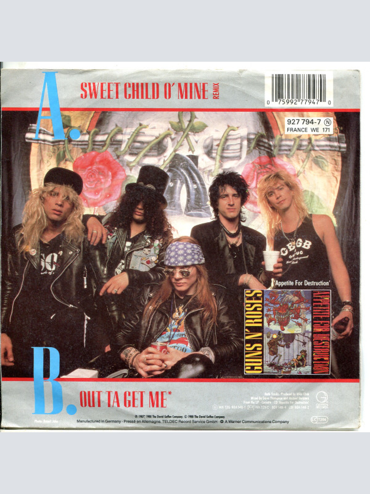 Vinyl / Guns N' Roses - Sweet Child O' Mine (Remix)