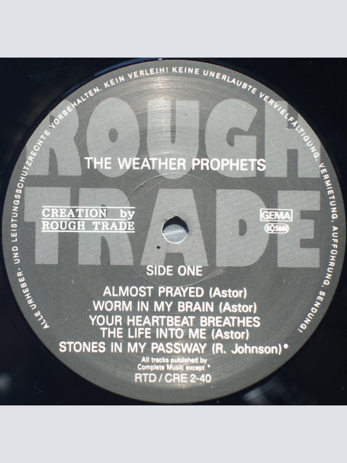 Vinyl / The Weather Prophets - Diesel River