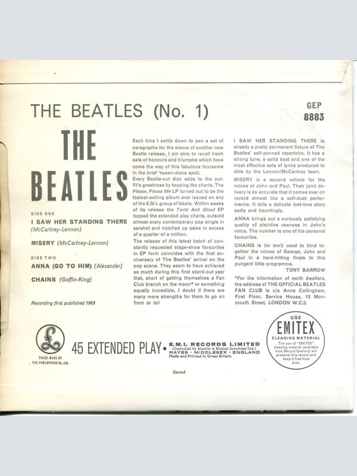 Vinyl / The Beatles - The Beatles No. 1
