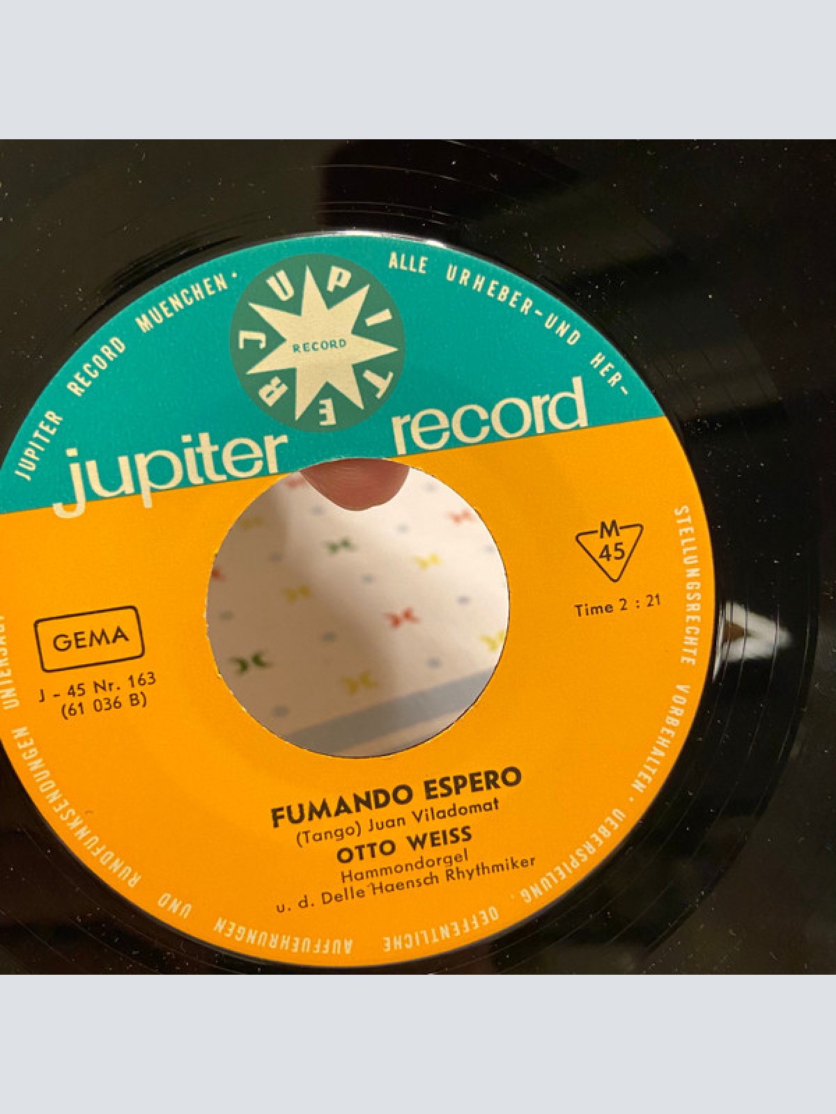 Vinyl / Otto Weiss U. D. Delle Haensch Rhythmiker - Fumando Espero / Korallen-Tango