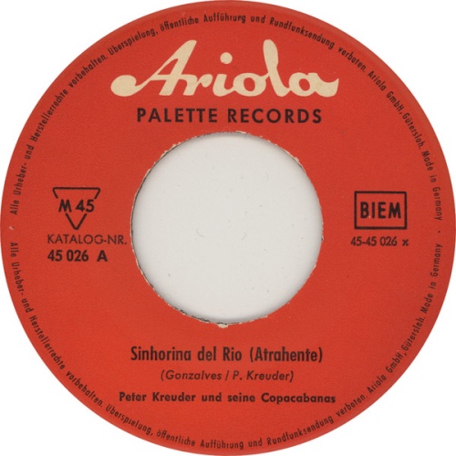 Vinyl / Peter Kreuder Und Seine Copacabanas* - Sinhorina Del Rio