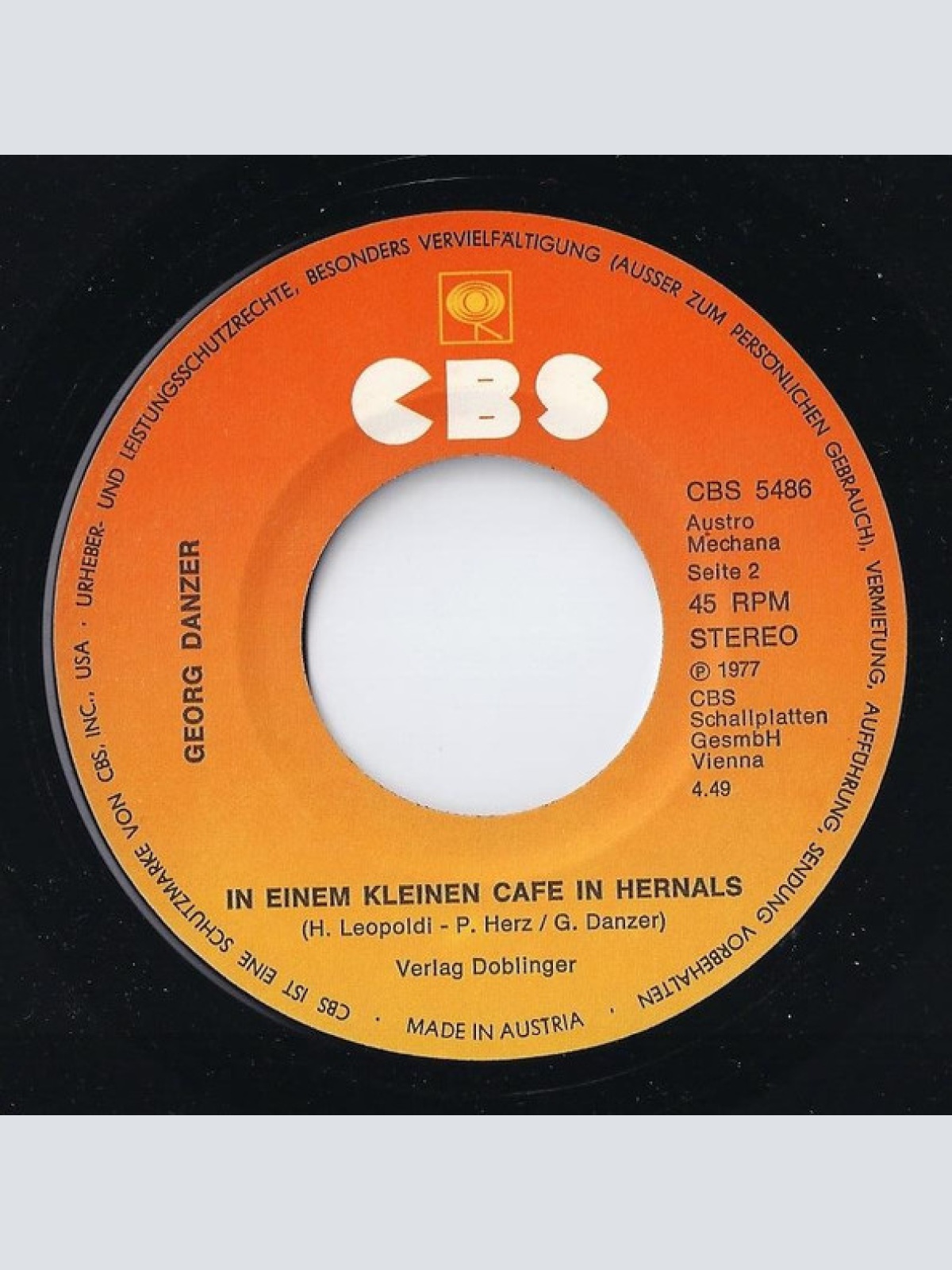 Vinyl / Georg Danzer - Der Mensch Braucht A Bisserl A Ansprach