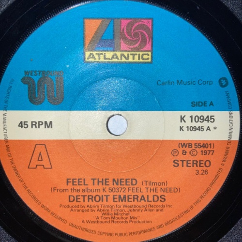 Vinyl / Detroit Emeralds - Feel The Need