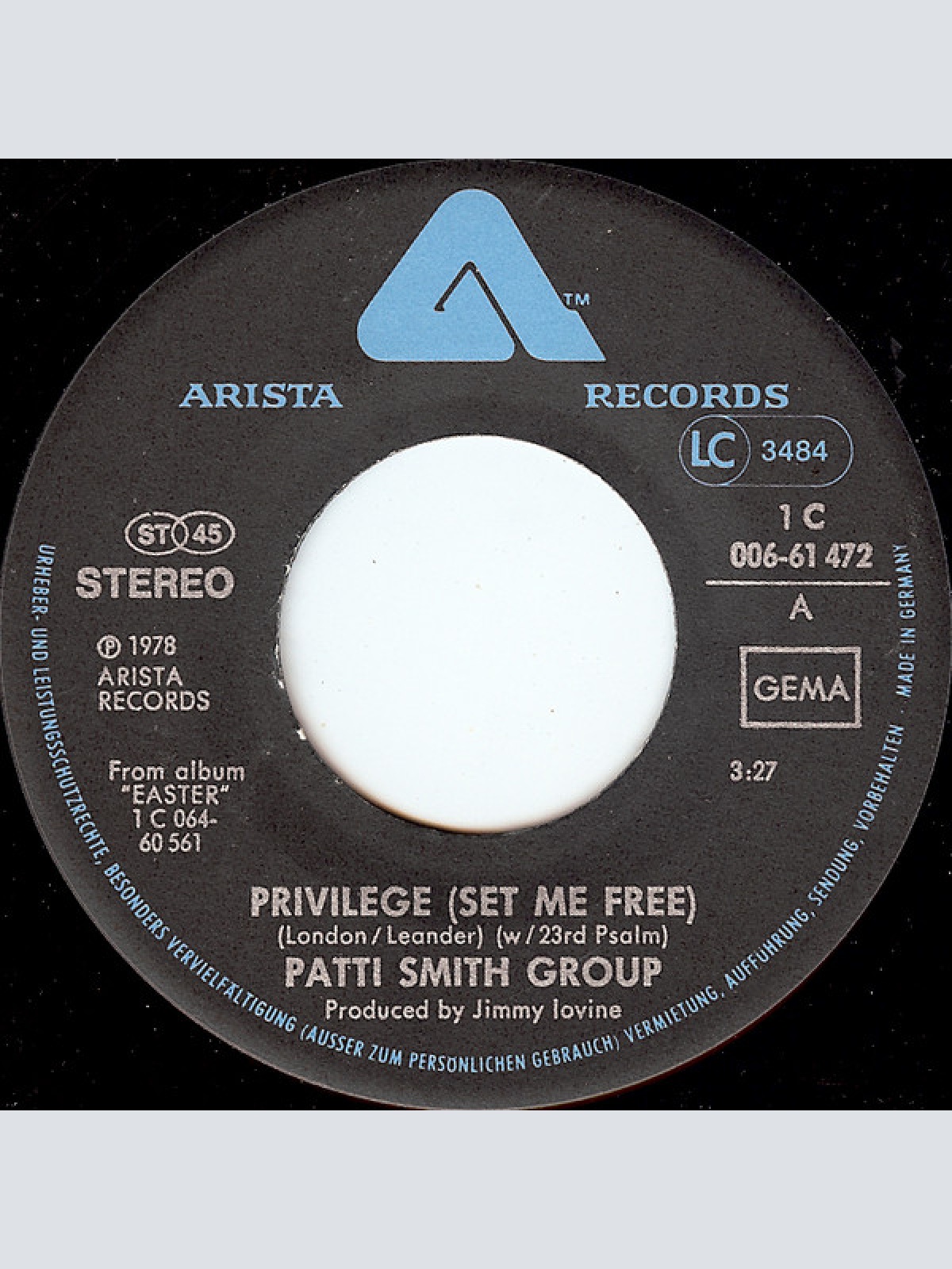 Vinyl / Patti Smith Group - Privilege