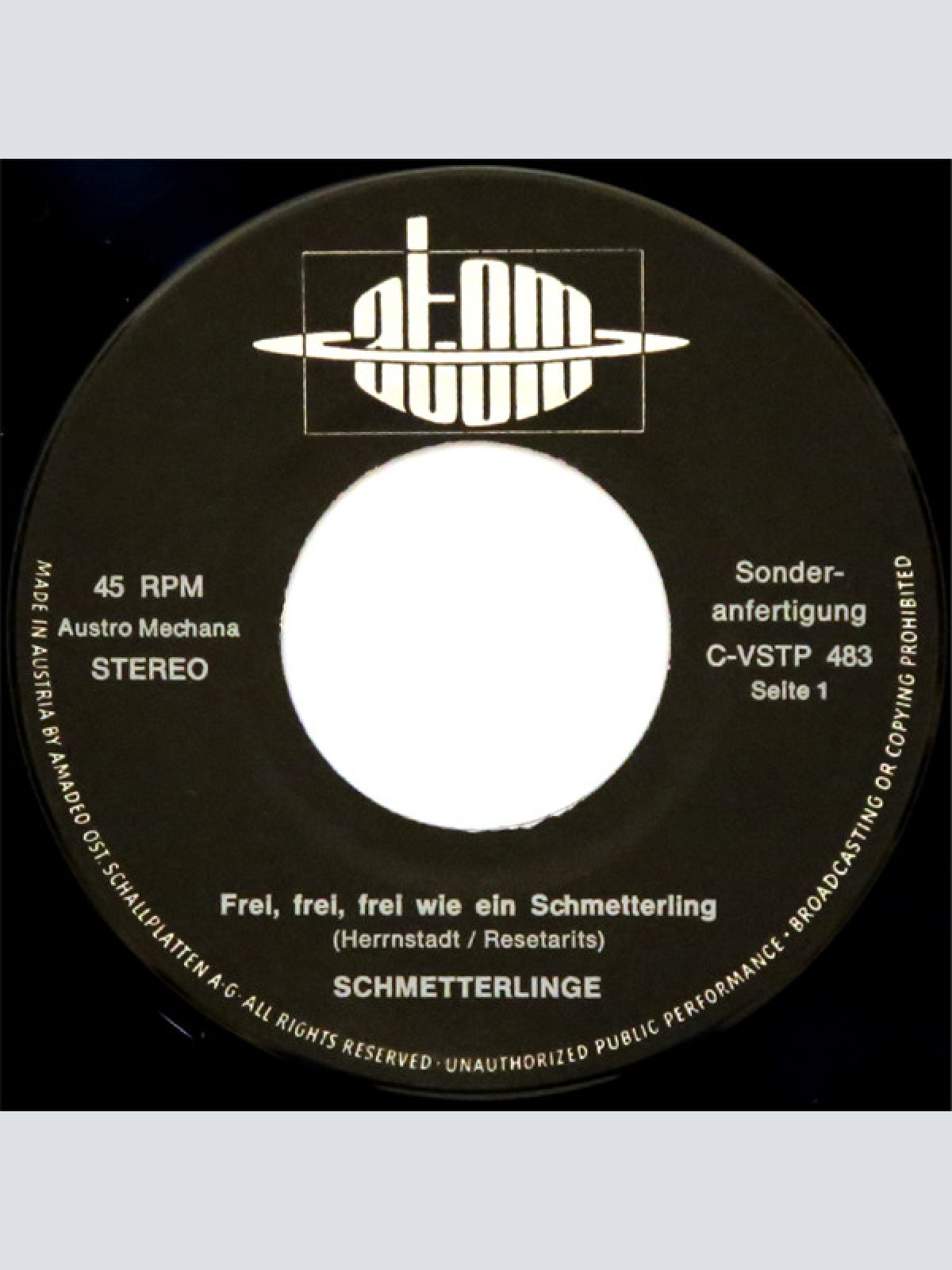 Vinyl / Schmetterlinge - Ein Neuer Song Von Und Mit Den Schmetterlingen