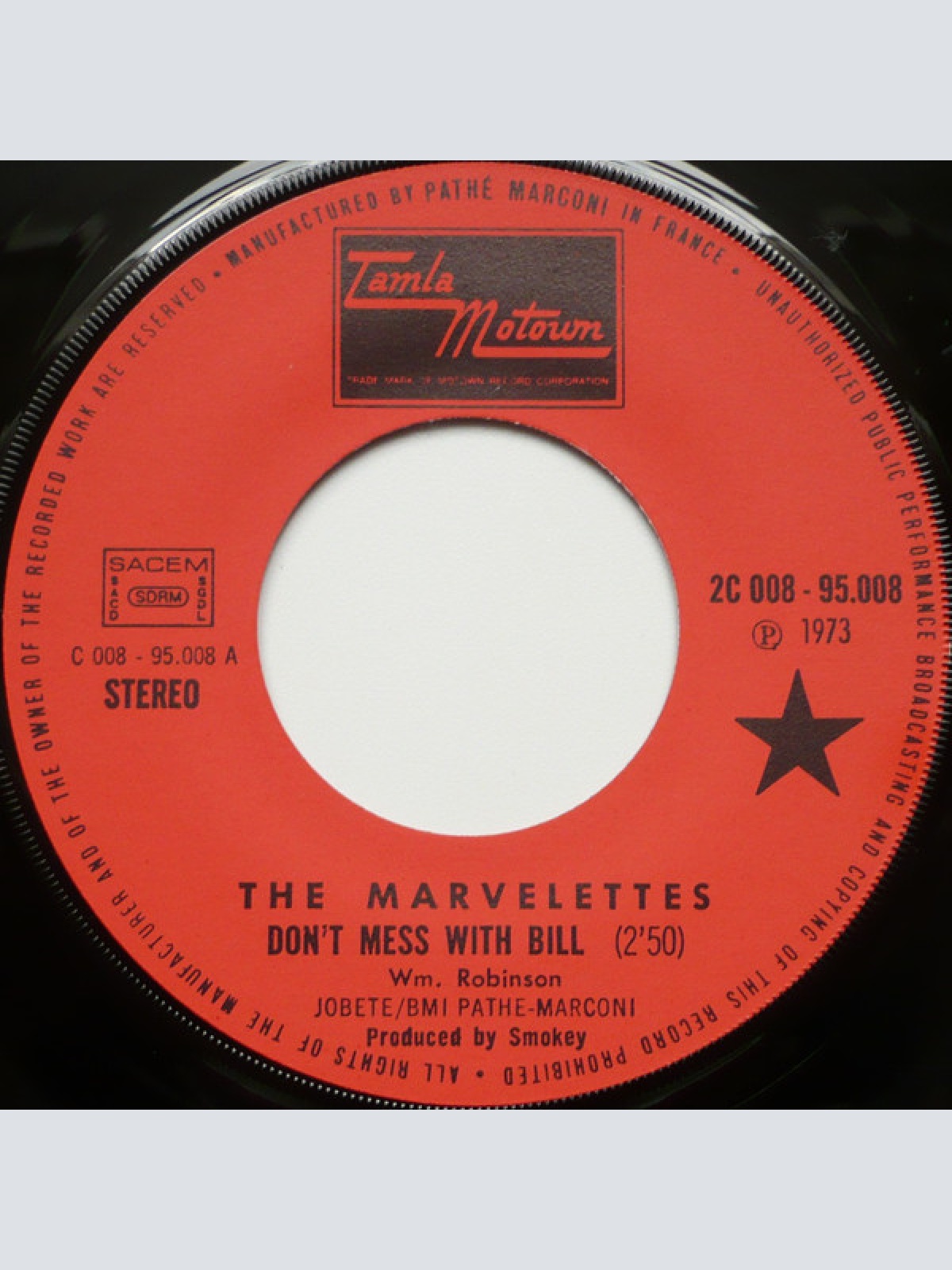 Vinyl / The Marvelettes - Don't Mess With Bill / The Hunter Gets Captured By The Game