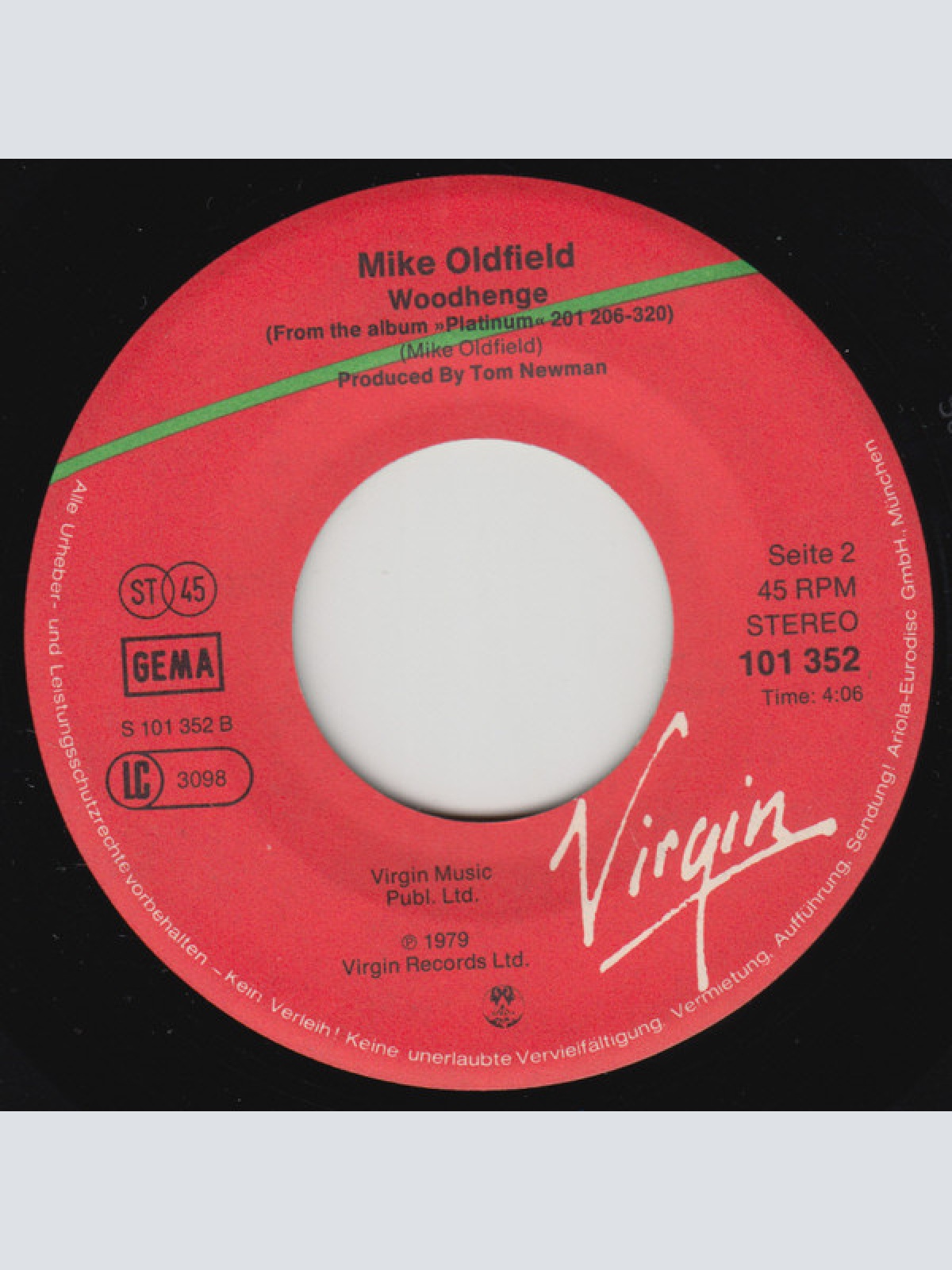 Vinyl / Mike Oldfield - Blue Peter