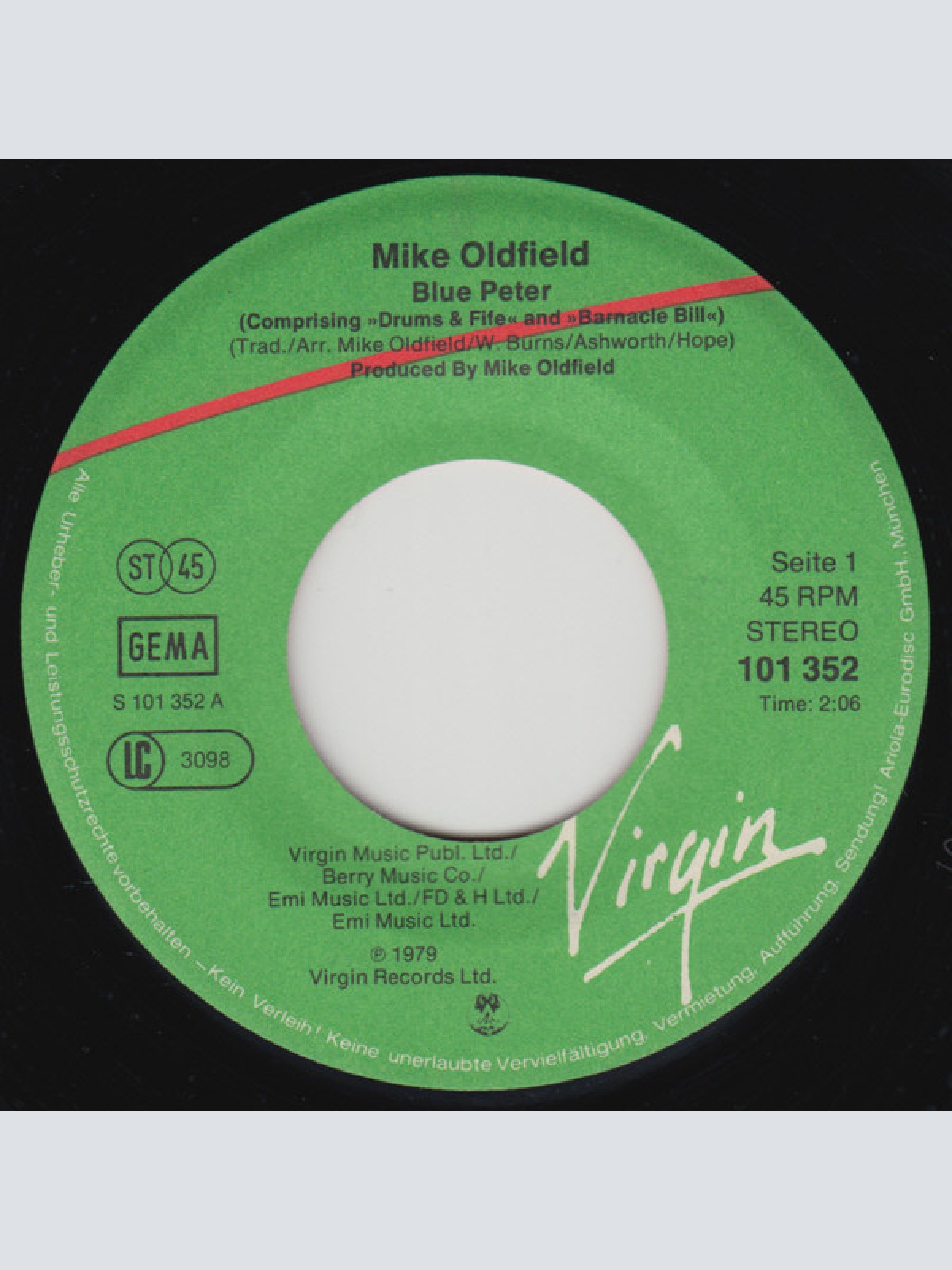 Vinyl / Mike Oldfield - Blue Peter