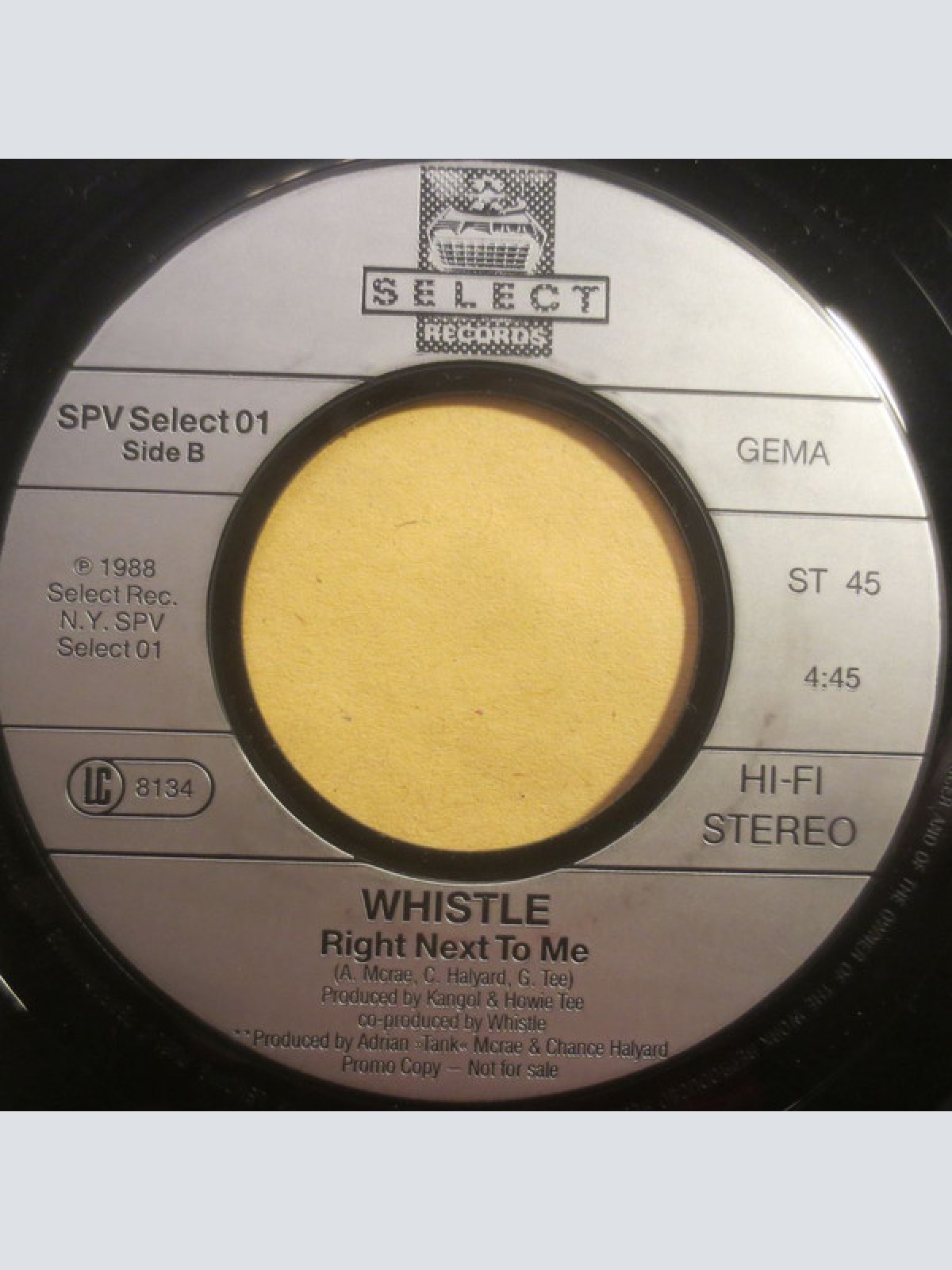 Vinyl / Whistle - Right Next To Me / Falling In Love