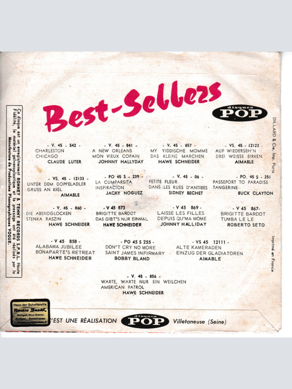 Vinyl / Jack Hammer - Twist Talk / Boogie Woogie Twist