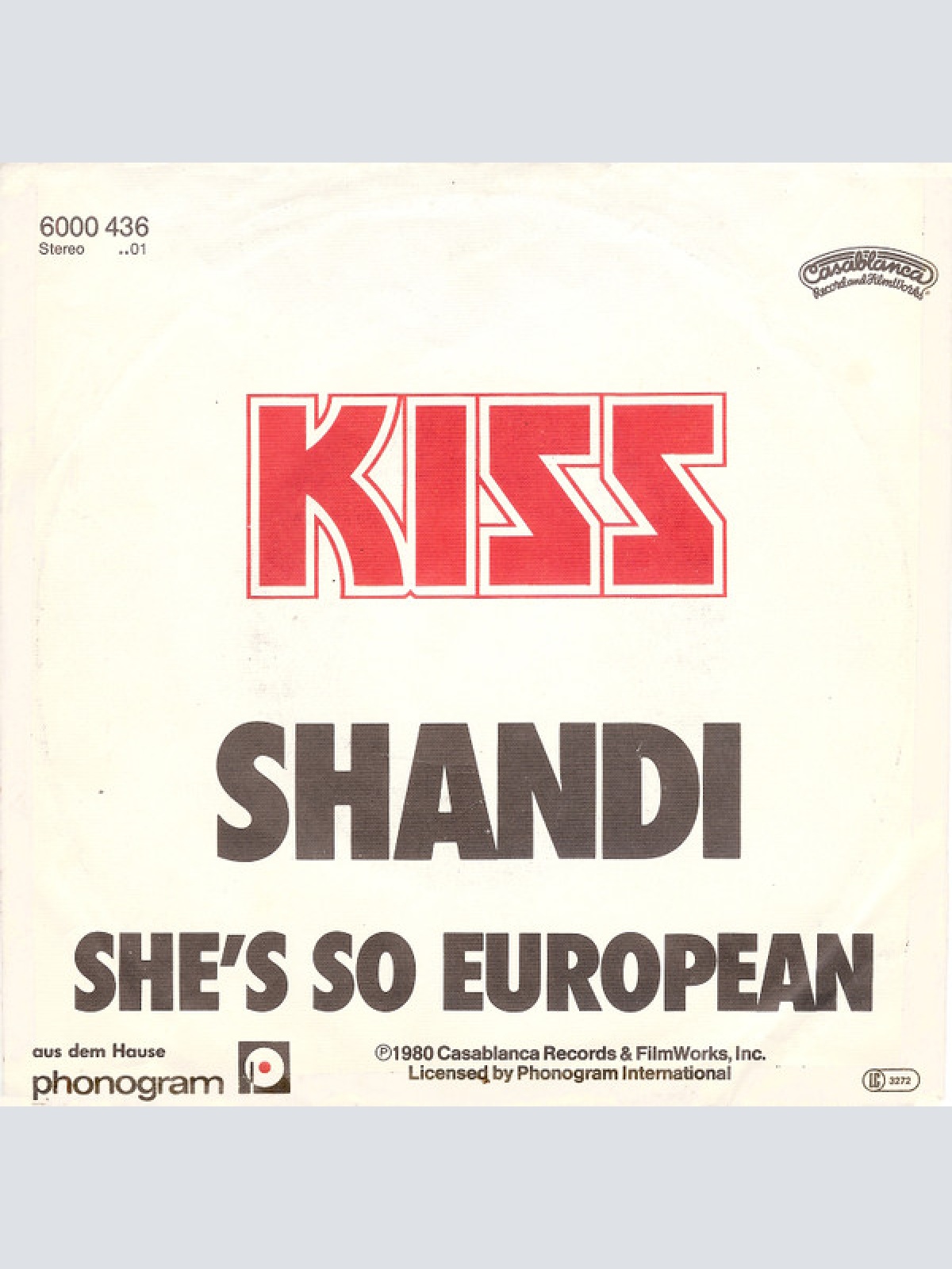 Vinyl / Kiss - Shandi