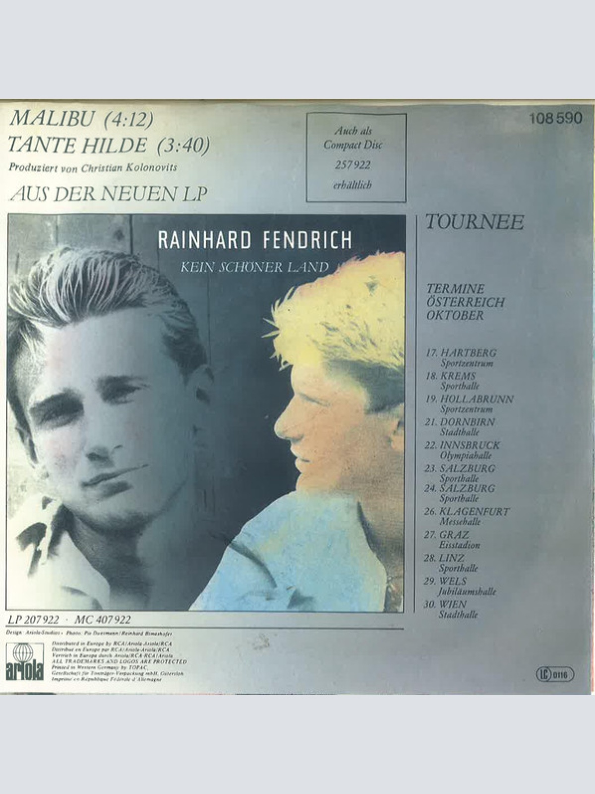 Vinyl / Rainhard Fendrich - Malibu
