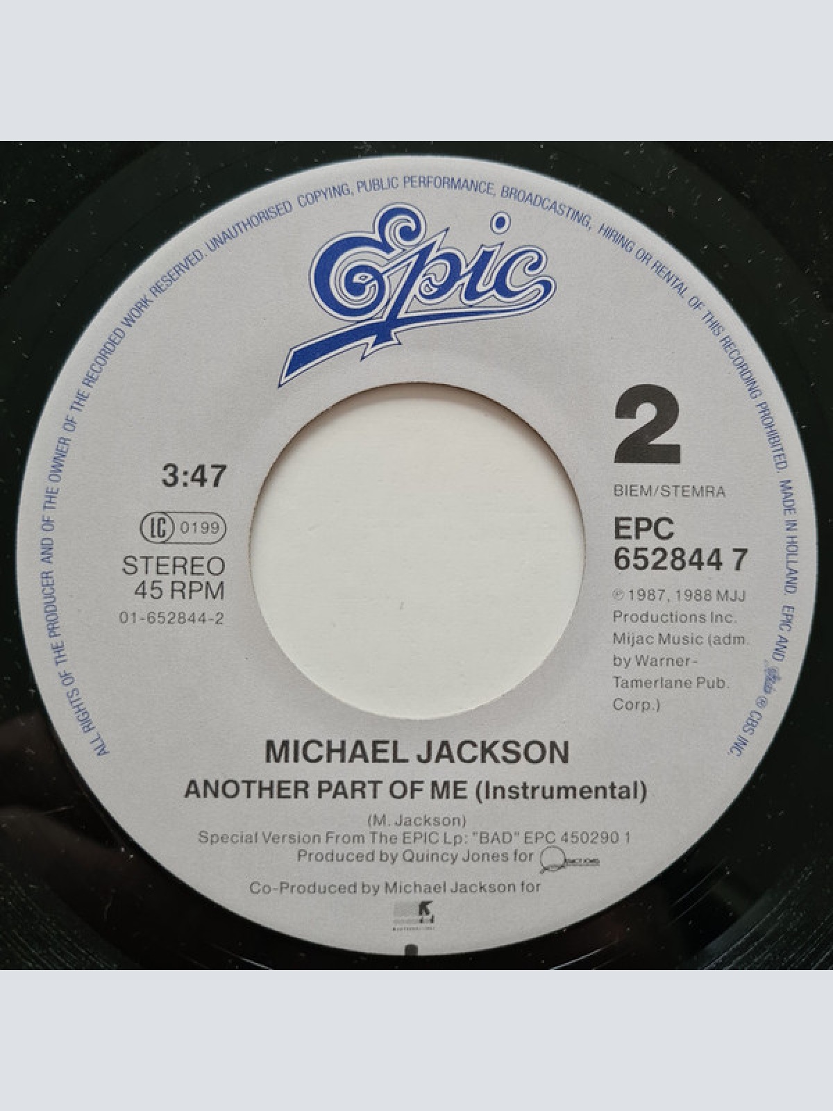 Vinyl / Michael Jackson - Another Part Of Me