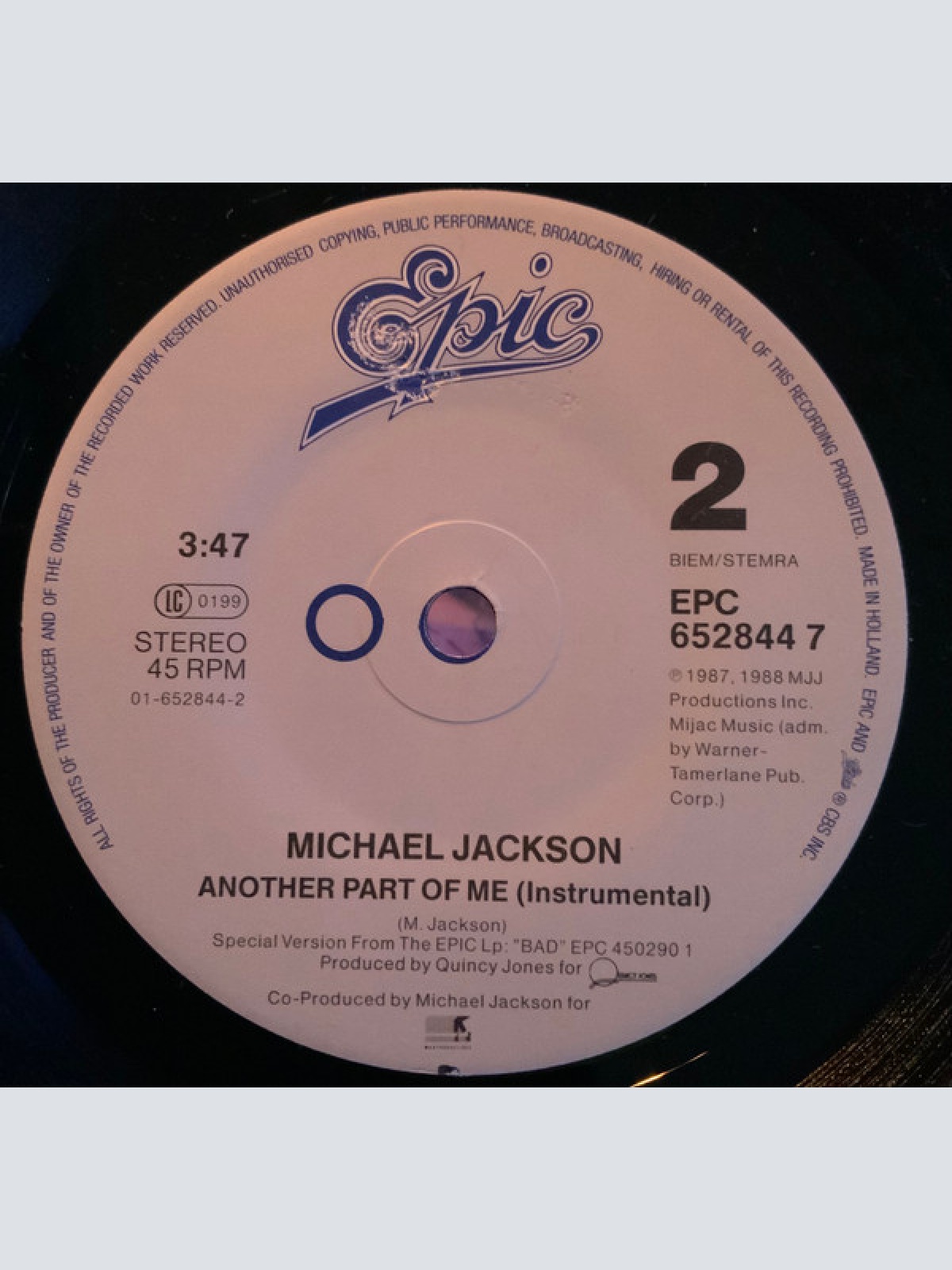Vinyl / Michael Jackson - Another Part Of Me