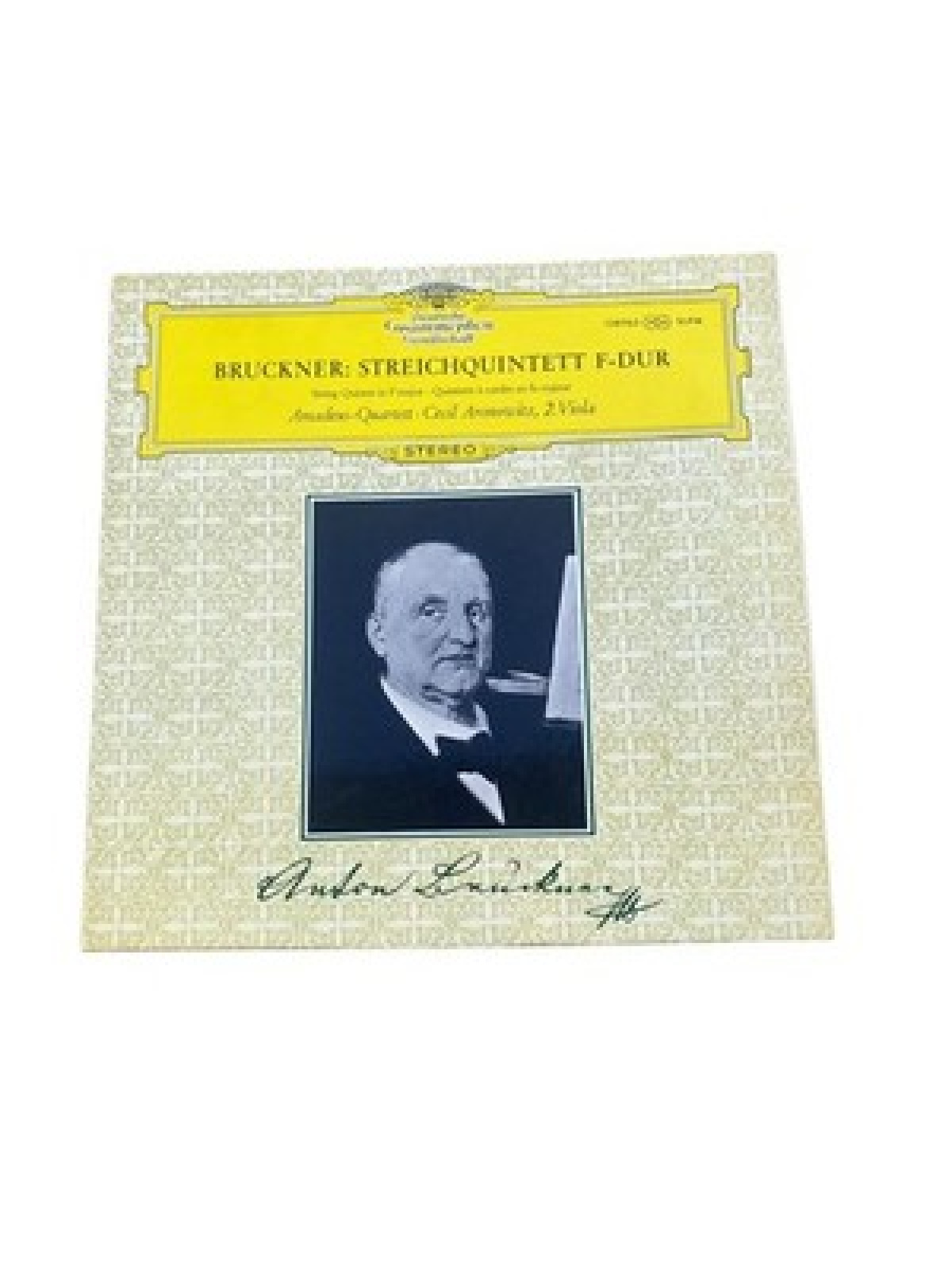 Vinyl Anton Bruckner STREICHQUINTETT F-DUR AMADEUS-QUARTETT HÖRBUCH