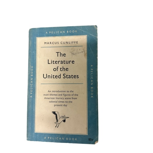 5587 Marcus Cunliffe THE LITERATURE OF THE UNITED STATES
