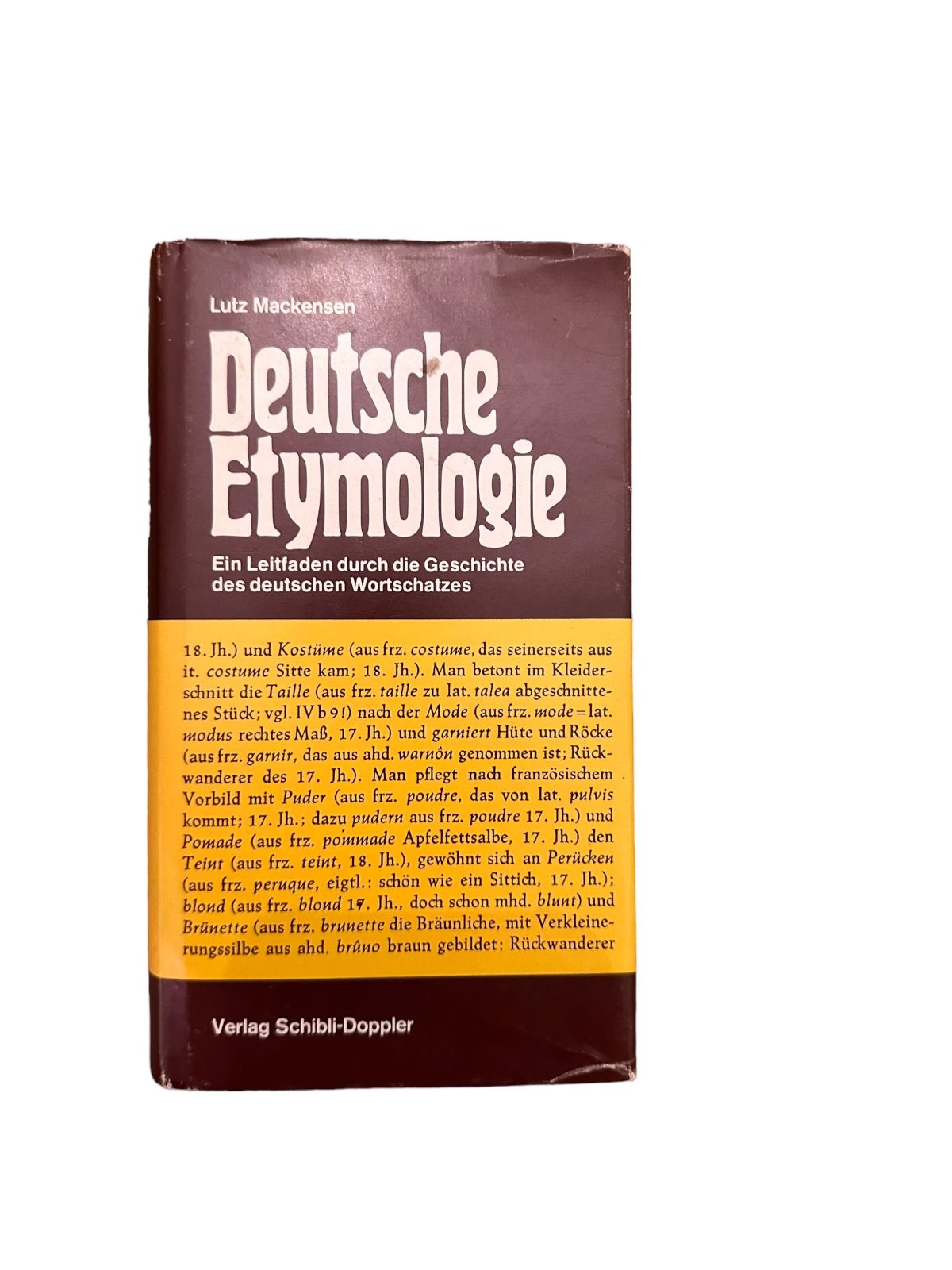 7141 DEUTSCHE ETYMOLOGIE EIN LEITFADEN DURCH D GESCHICHTE D DT. WORTSCHATZES