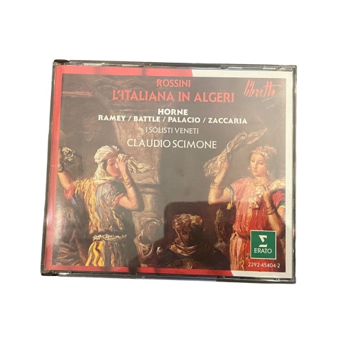 3949 Rossini L'ITALIANA IN ALGERI - LIBRETTO HC Claudio Scimone 2CDS