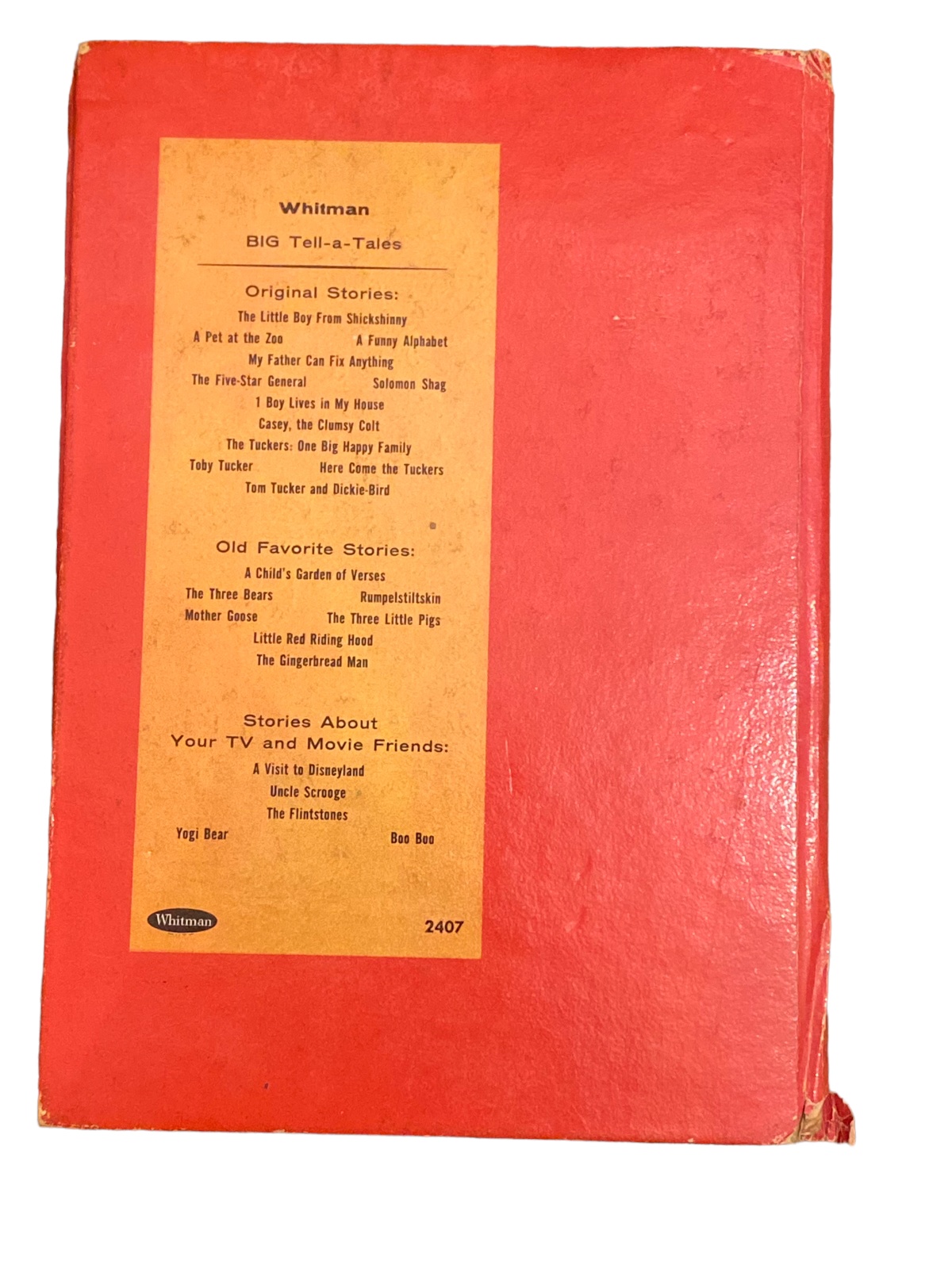 4305 Elizabeth Ross THE THREE LITTLE PIGS (A WHITMAN BIG TELL-A-TALE)