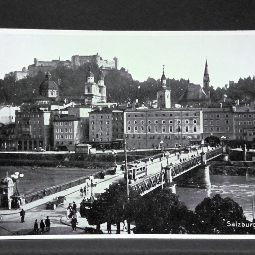 Salzburg Staatsbrücke Festung Hohensalzburg JW165878