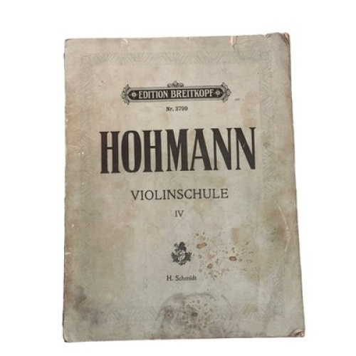 6975 Christian Heinrich Hohmann VIOLINSCHULE IV + Abb
