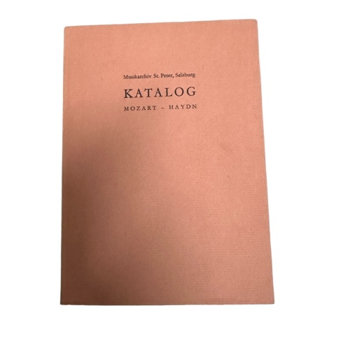 1719 Manfred Hermann Schmid KATALOG Erster Teil  MOZART - HAYDN