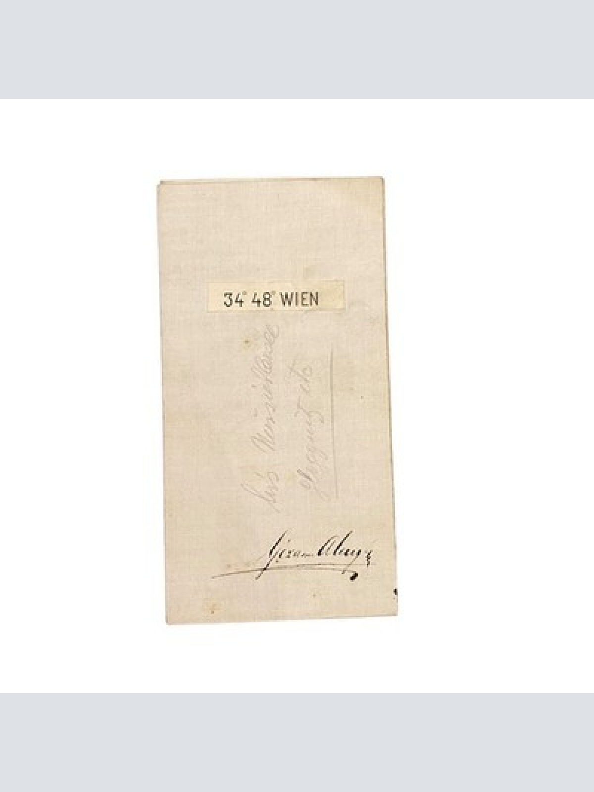 3875 WIEN 34° 48° Karte R. Lechner k.u.k. Hof-u.Univ.-Buchhdlg.