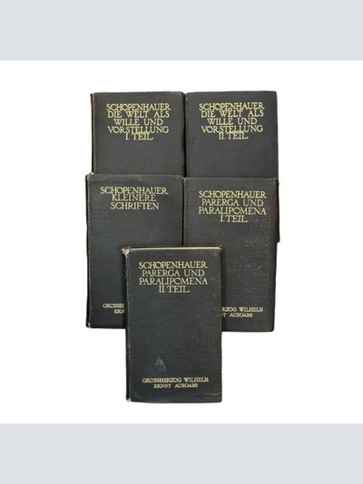 7045 Arthur Schopenhauer SCHOPENHAUERS WERKE: BÄNDE I - V. +Ilus 5 Bde