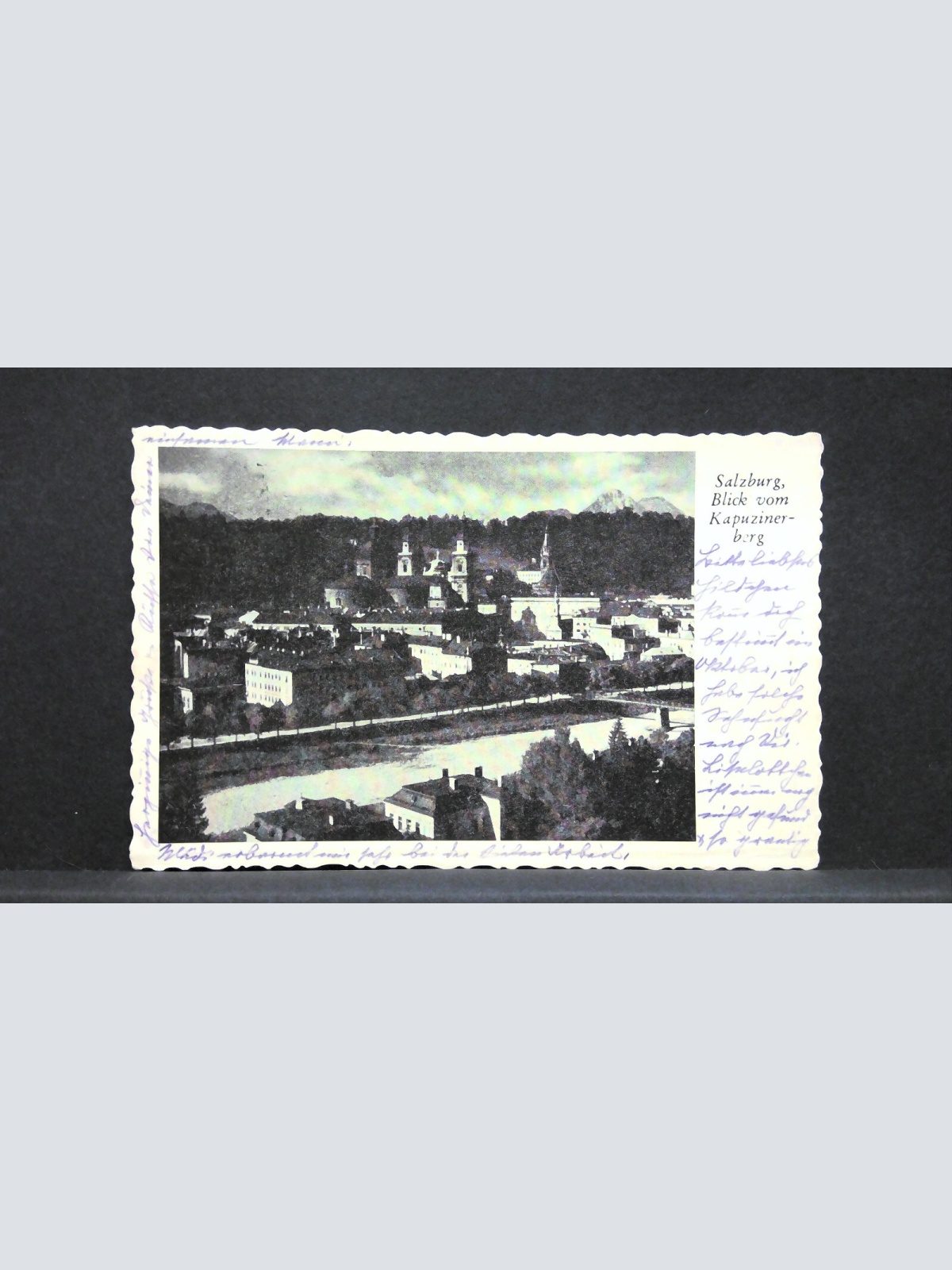 Salzburg Blick vom Kapuzinerberg Salzach JW165850