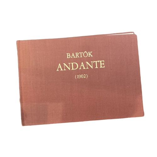 1956 BARTÓK ANDANTE (1902) Für Violine und Klavier HC