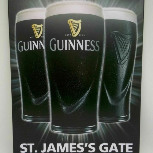 Retro Blechschild Bier guinness "St.James's gate Dublin, Ireland" 30x20 50051