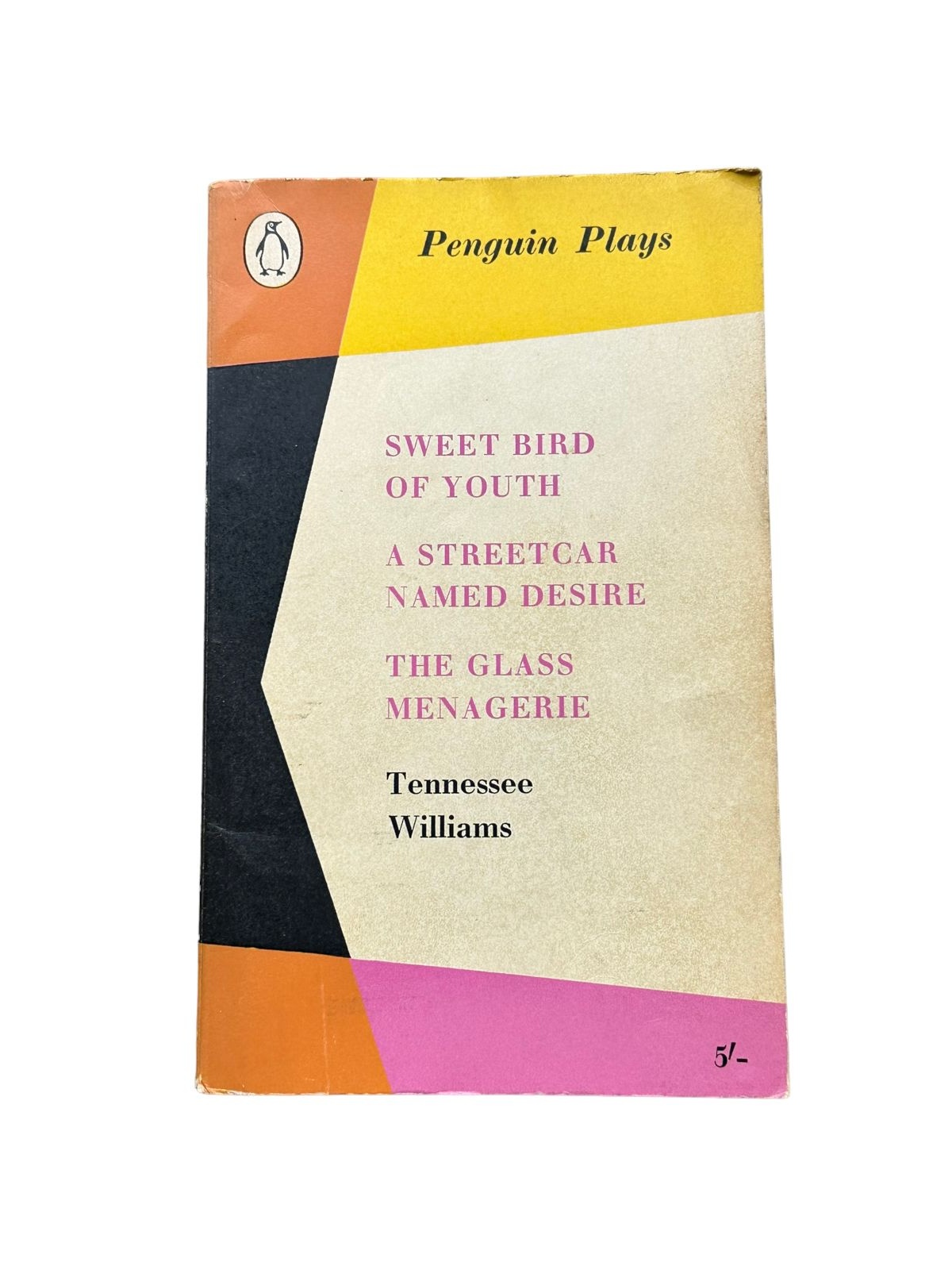 4889 Tennessee Williams SWEET BIRD OF YOUTH. A STREETCAR NAMED DESIRE. THE GLAS