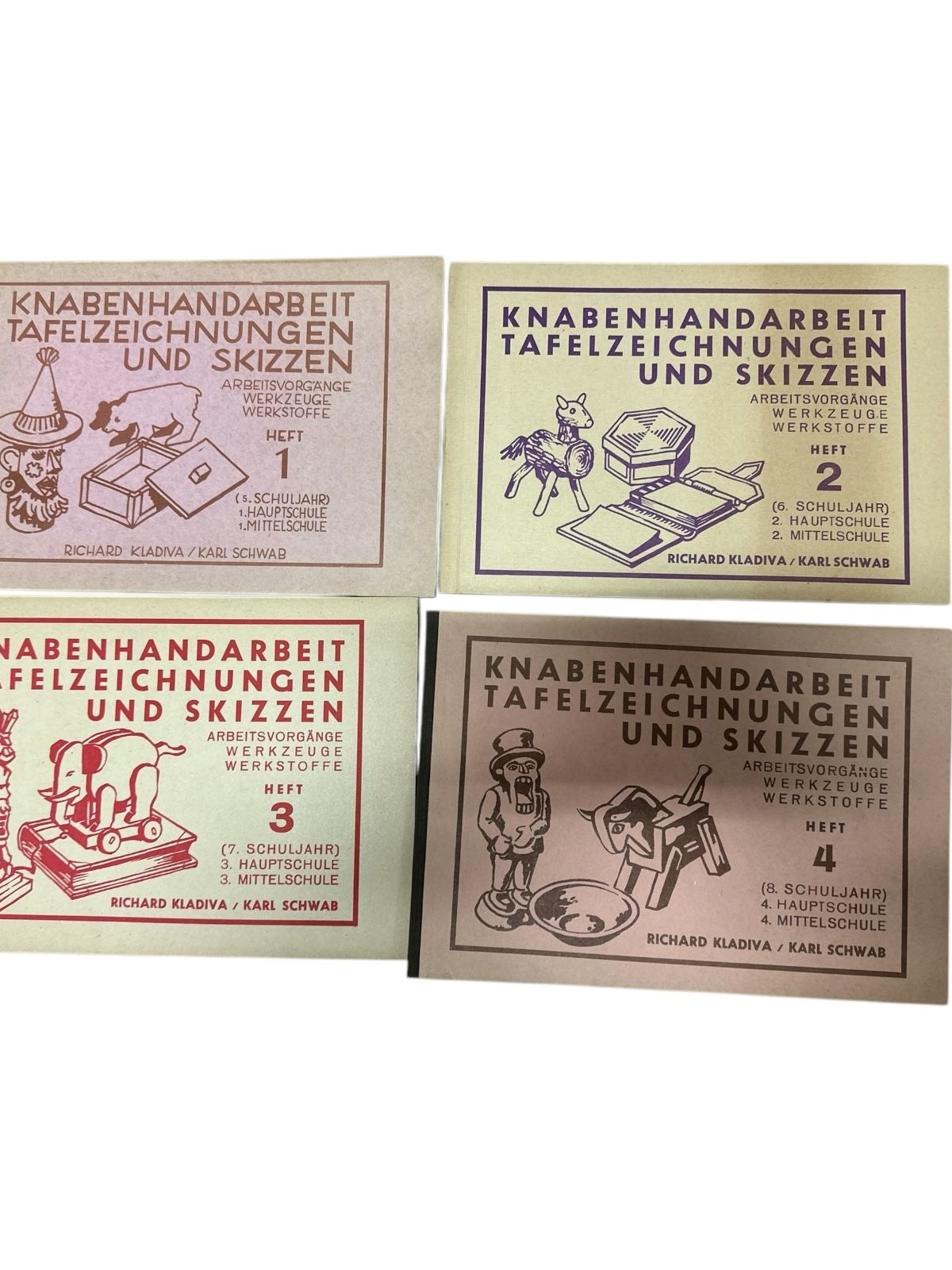 8985 Richard Kladiva KNABENHANDARBEIT. 4 HEFTE