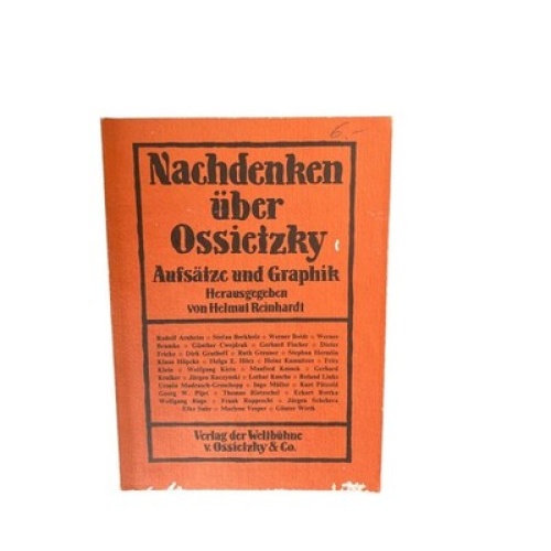 4427 NACHDENKEN ÜBER OSSIETZKY. AUFSÄTZE UND GRAPHIK +Abb