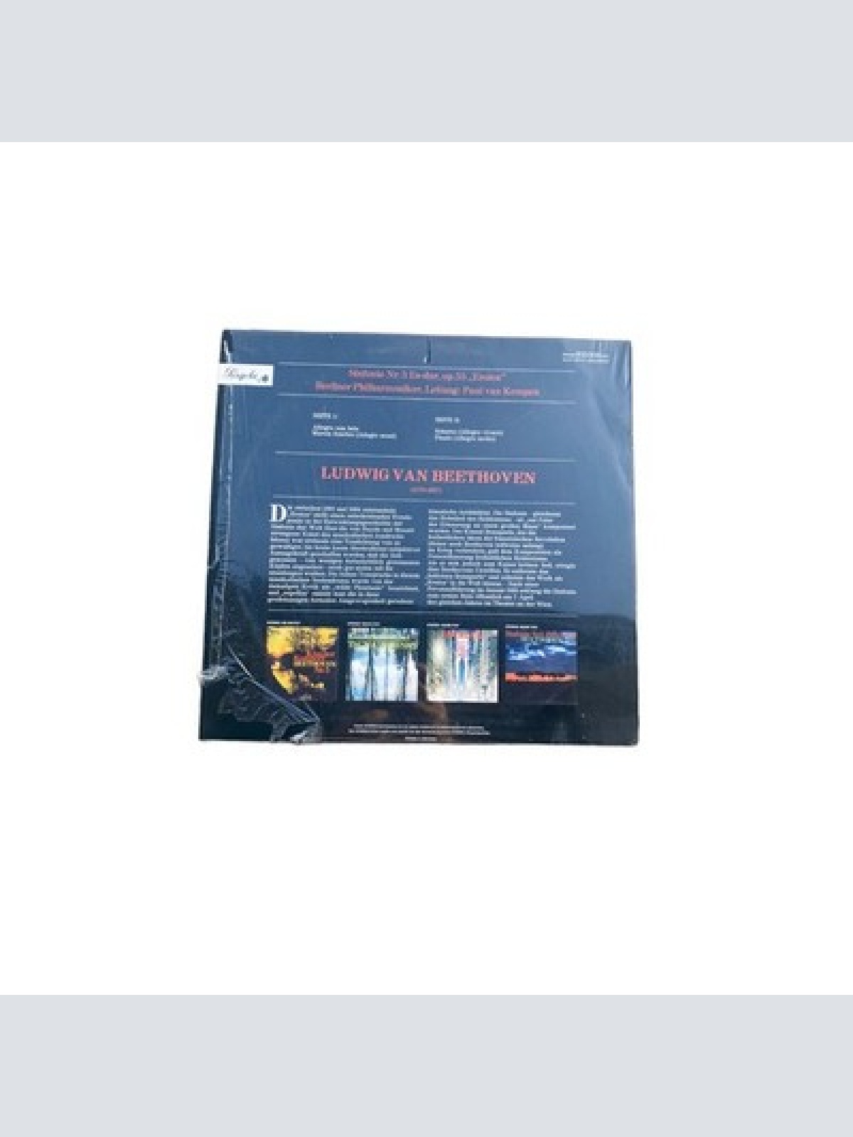 4092 Ludwig van Beethoven SINFONIE NR. 3 "EROICA" VINYL HÖRBUCH