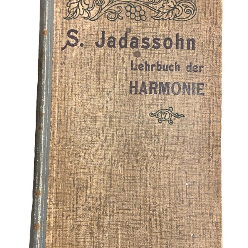 2711 S. Jadassohn LEHRBUCH DER HARMONIE 1918 HC + Abb