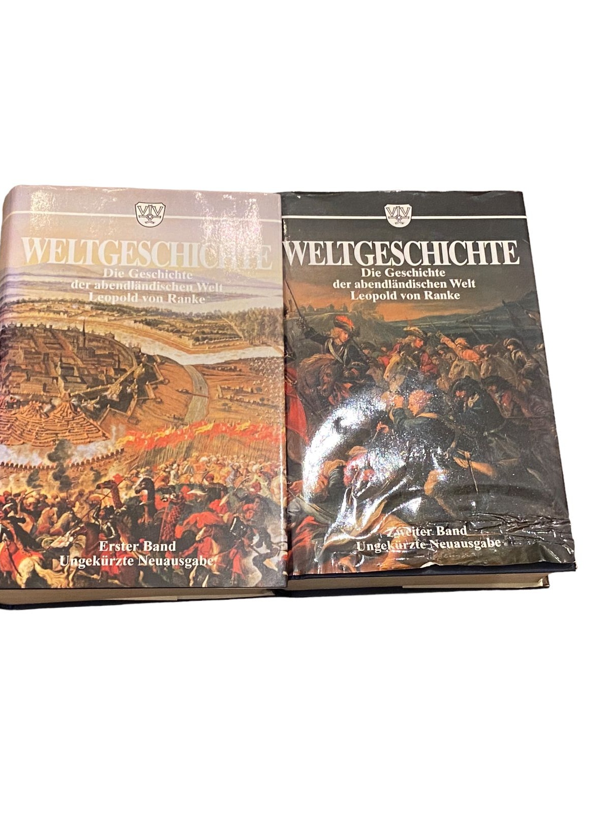 4342 Ranke WELTGESCHICHTE DIE GESCHICHTE DER ABENDLÄNDISCHEN WELT BAND I UND II