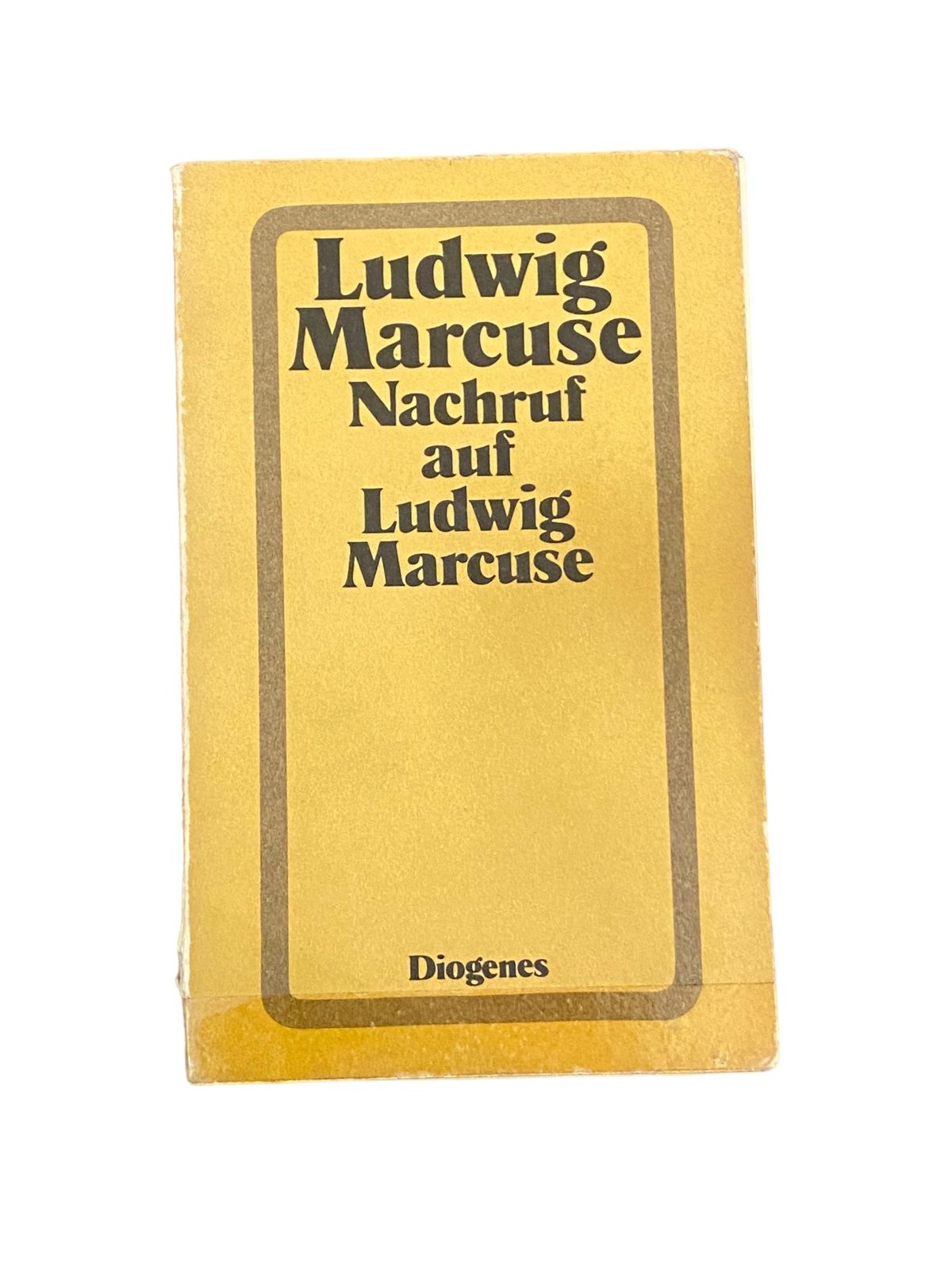 5641 Ludwig Marcuse NACHRUF AUF LUDWIG MARCUSE DIOGENES