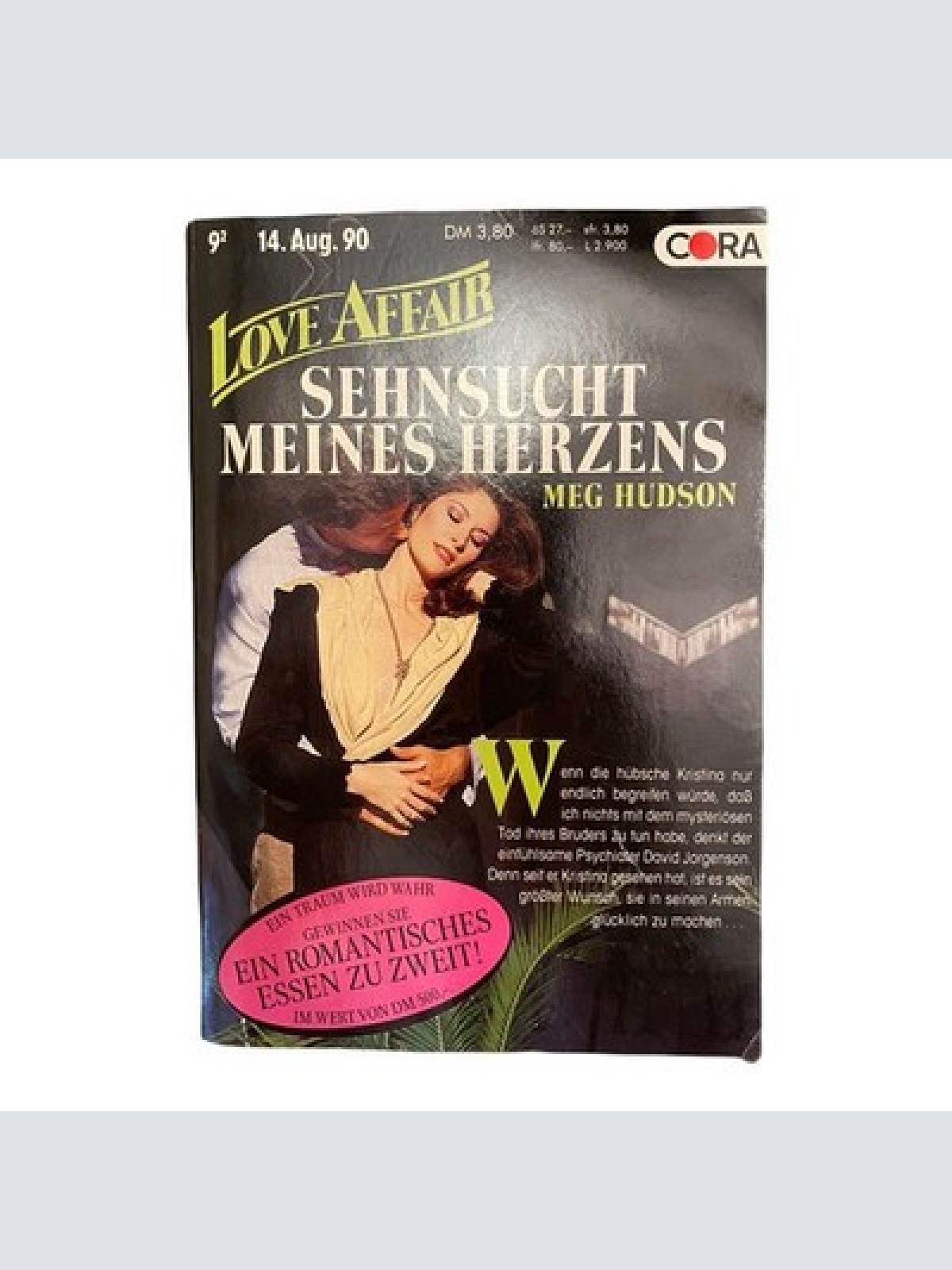 839 Meg Hudson LOVE AFFAIR - SEHNSUCHT MEINES HERZENS ROMAN