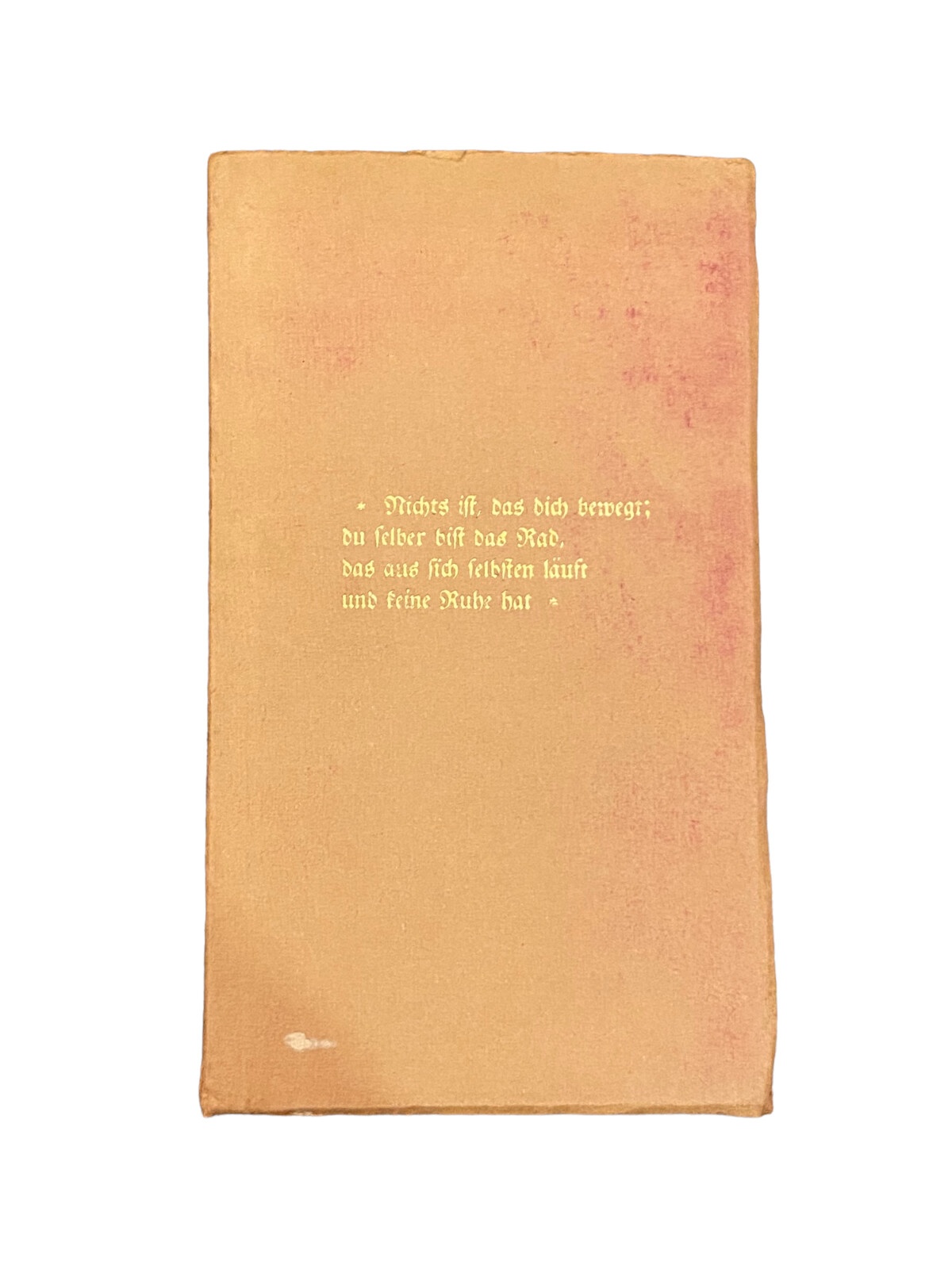 4216 NICHTS IST, DAS DICH BEWEGT: DU SELBER BIST DAS RAD...