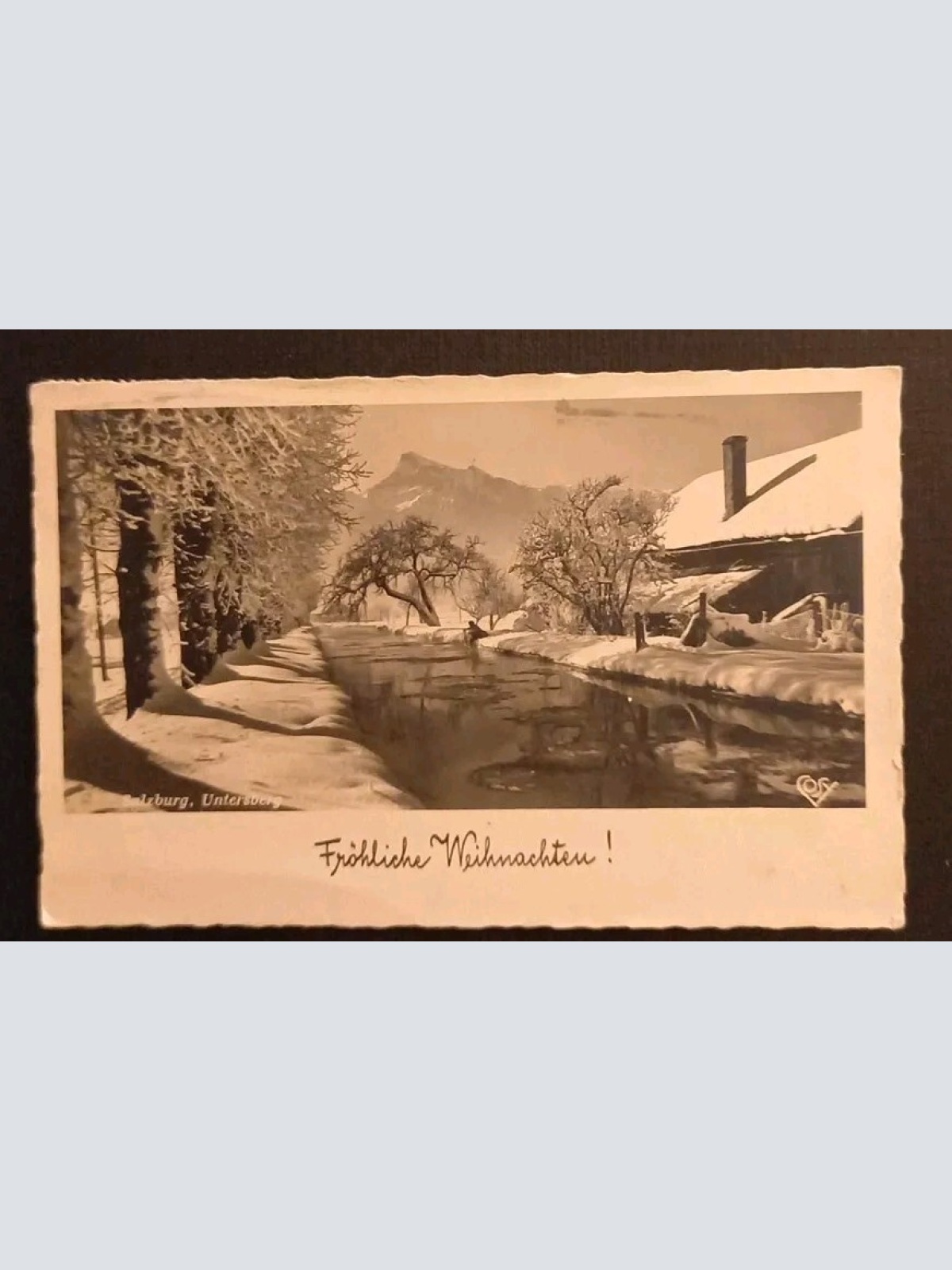 Salzburg Untersberg Fröhliche Weihnachten 600372A gr K