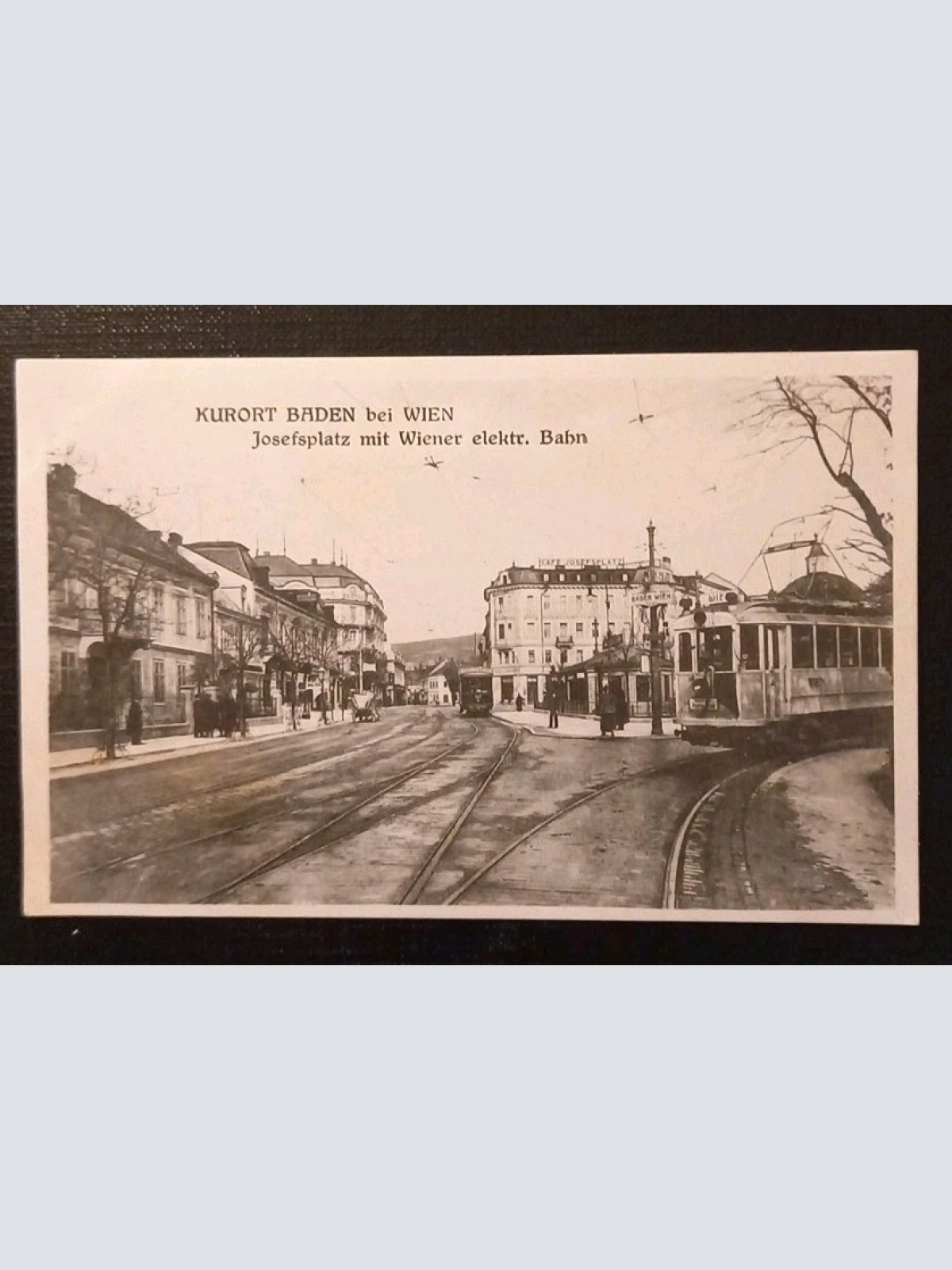 Baden Bei Wien Josefplatz Mit Wiener Elekt.Bahn Gr 8349 K