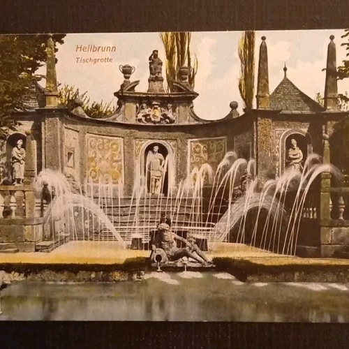 Salzburg Hellbrunn Tischgrotte 165908 gr K