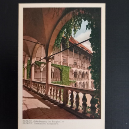 Krakau, Arkadengang im Burghof 402917 gr
