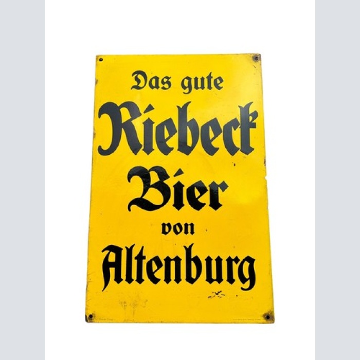 Das Gute Riebeck Bier Altenburg  74x43 Original Schild